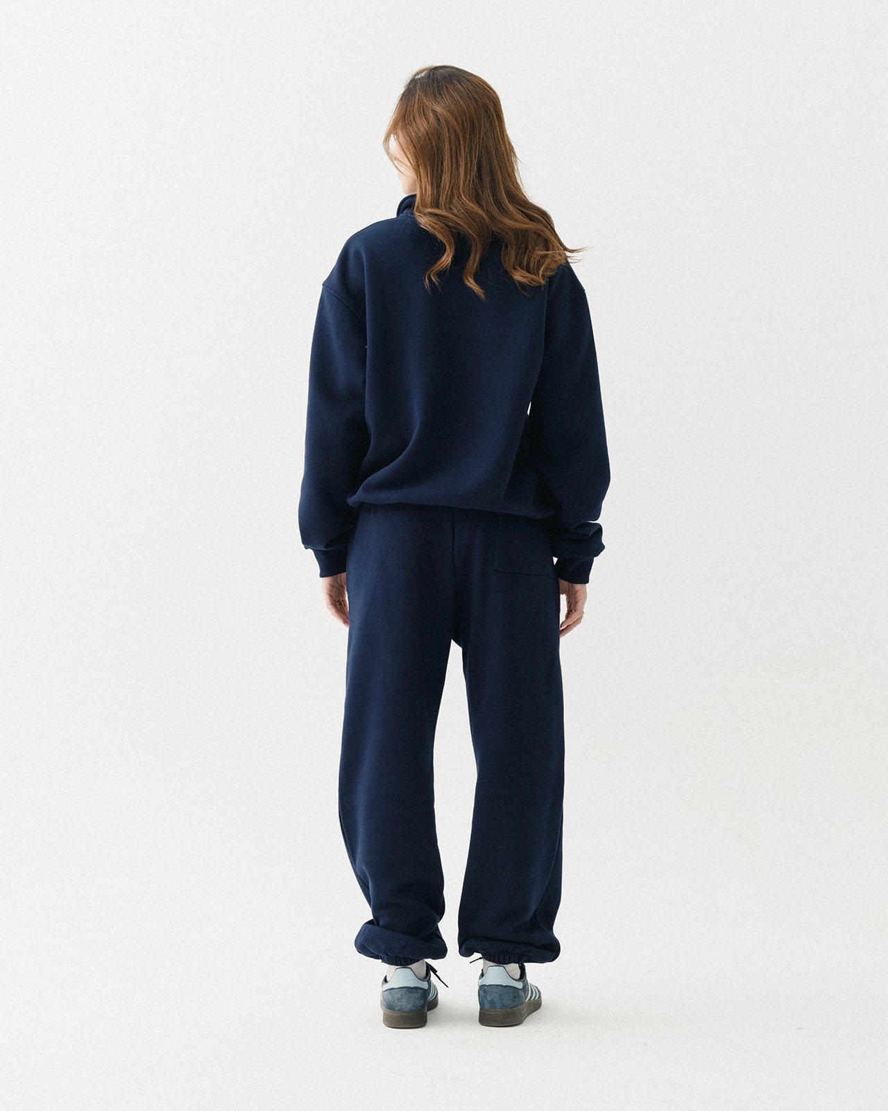 Livin' Lokal Quarter Zip Puff Print (True Blue)