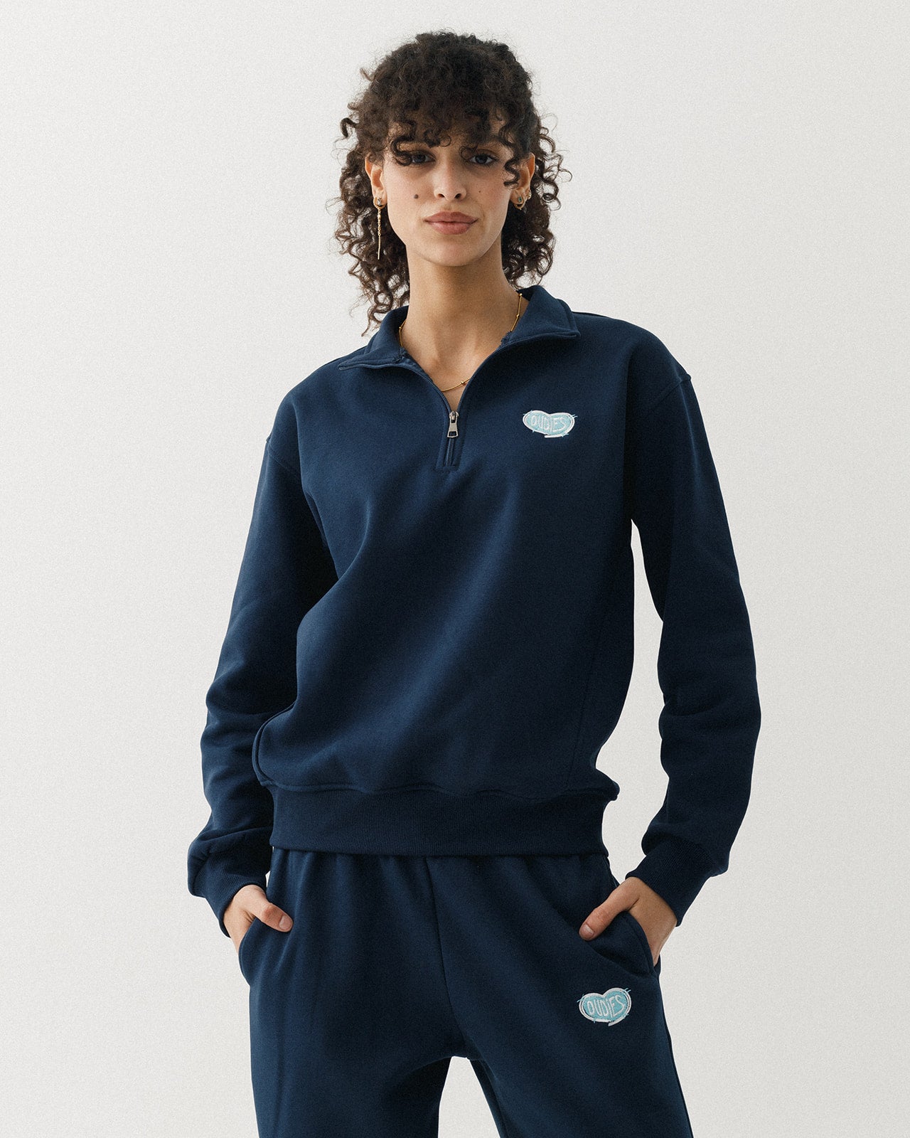 Chrome Hearts Quarter Zip (Navy)