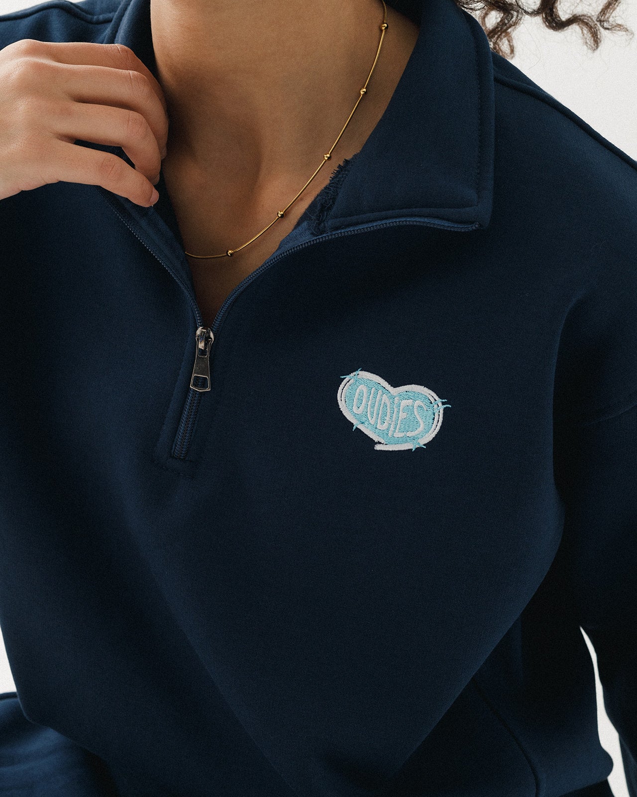 Chrome Hearts Quarter Zip (Navy)