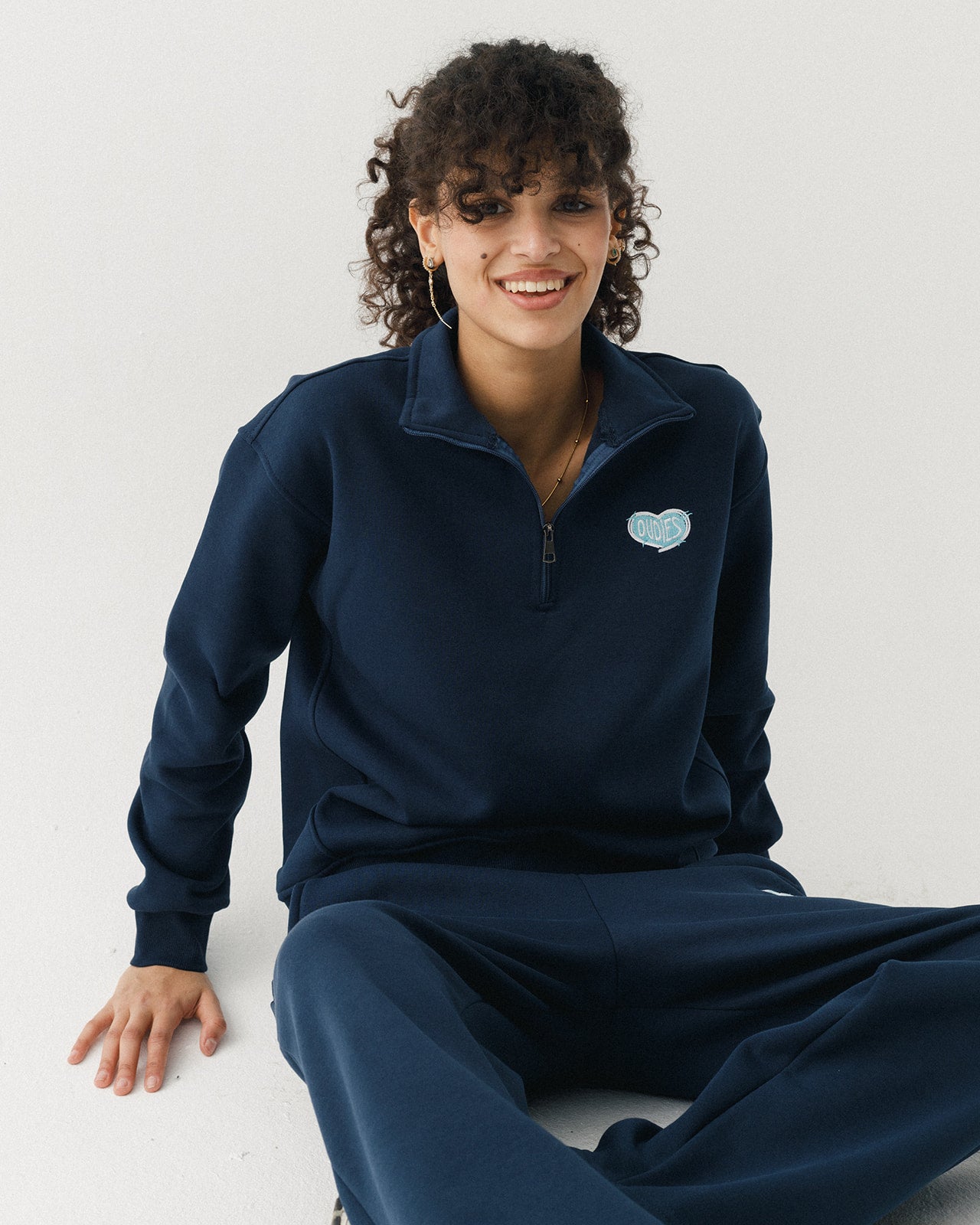 Chrome Hearts Quarter Zip (Navy)