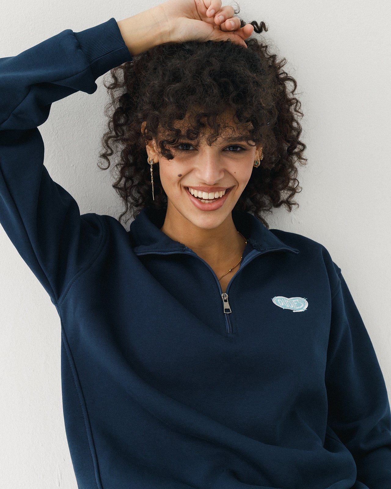 Chrome Hearts Quarter Zip (Navy)