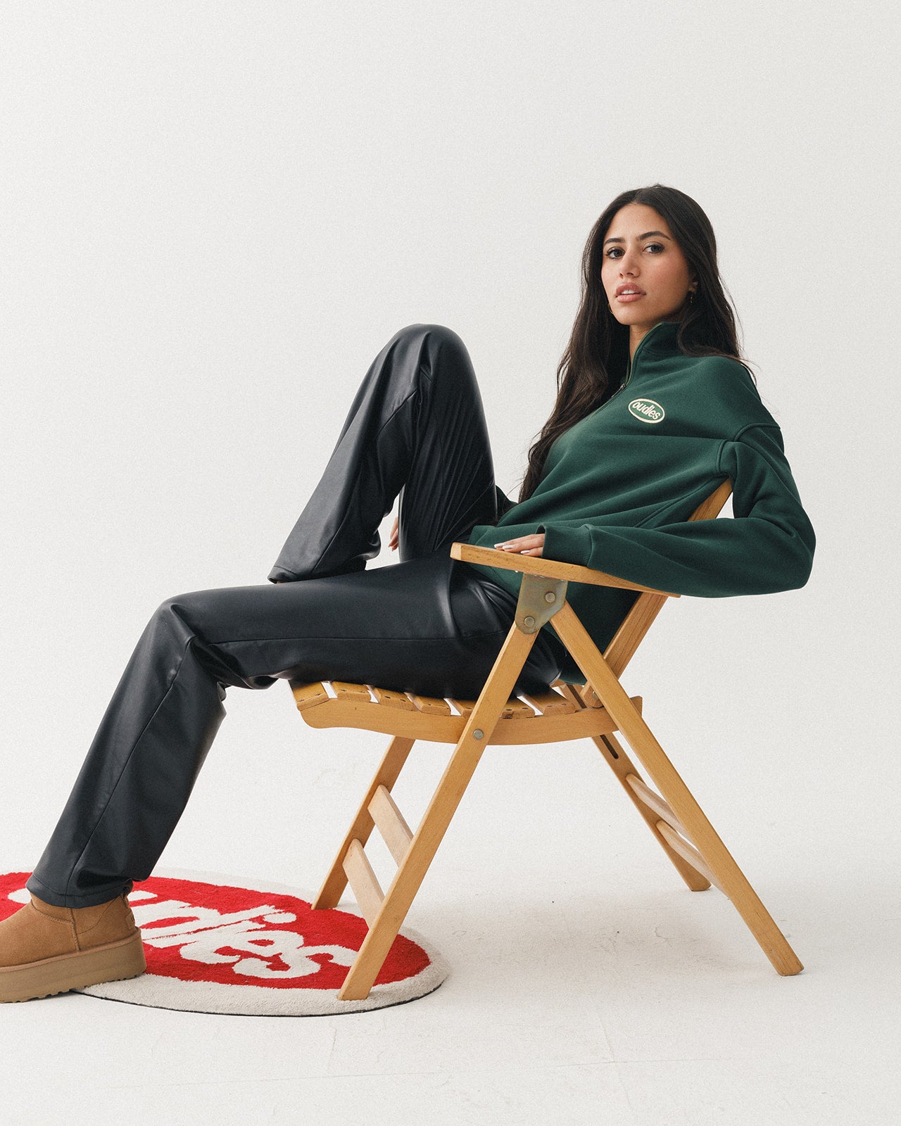 Trademark Oudies Quarter Zip (Golden Green)