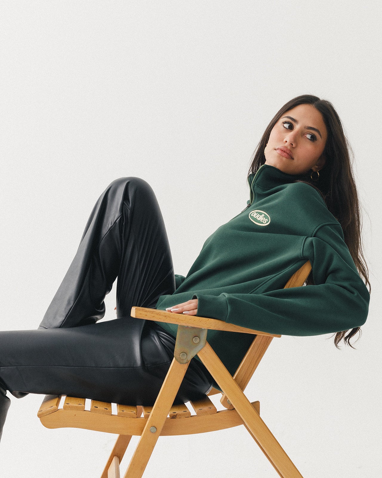 Trademark Oudies Quarter Zip (Golden Green)