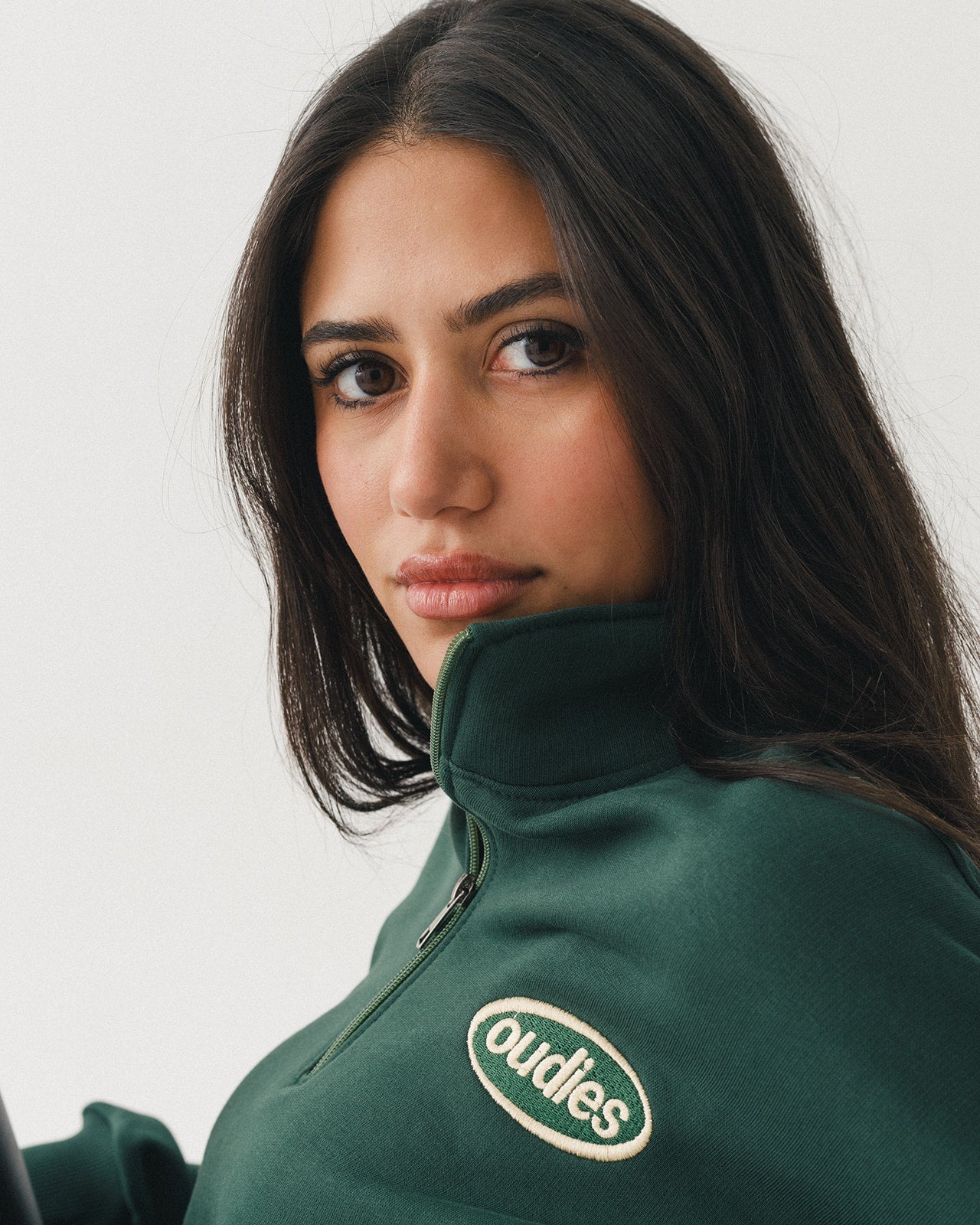 Trademark Oudies Quarter Zip (Golden Green)