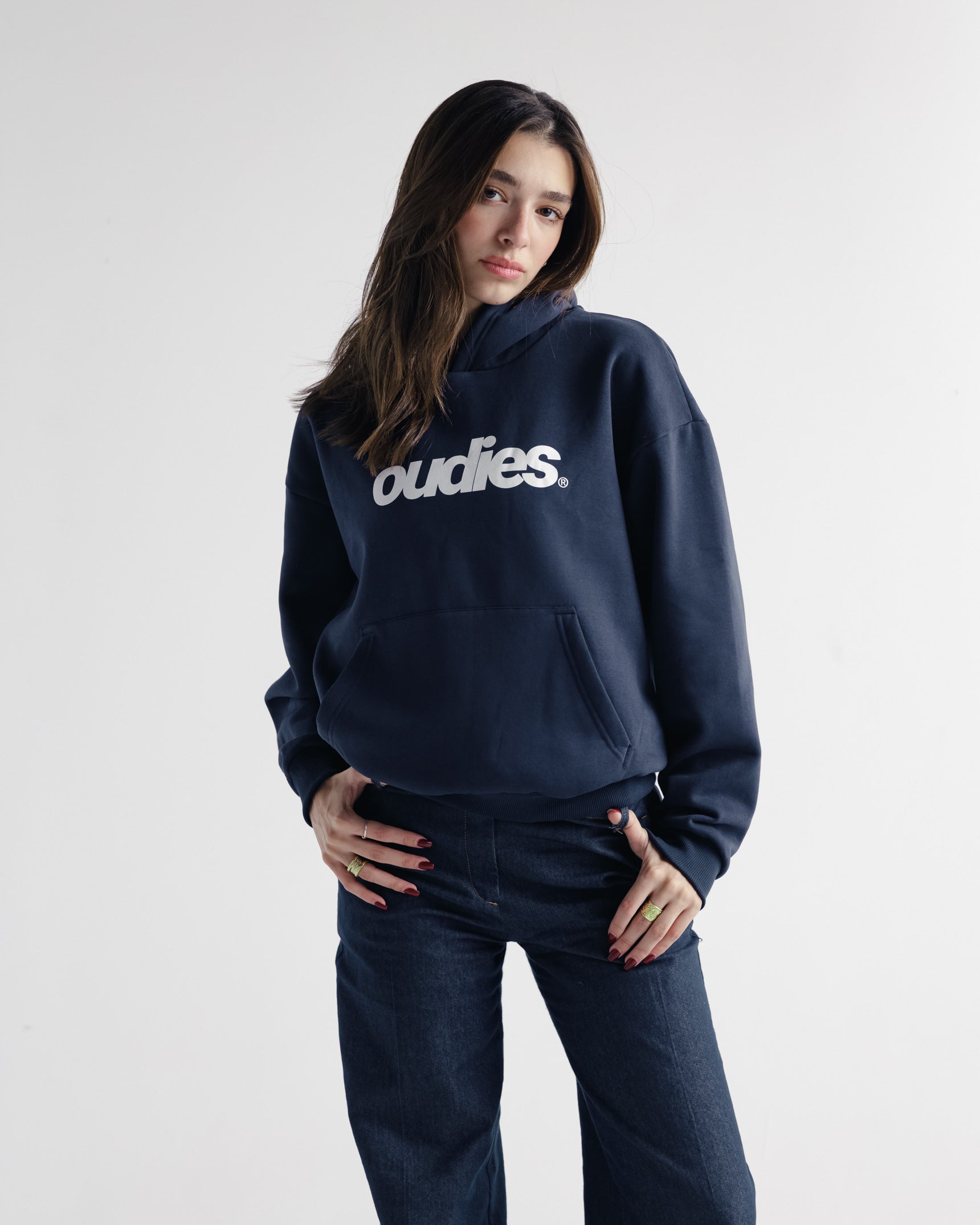 Record Time Hoodie Navy