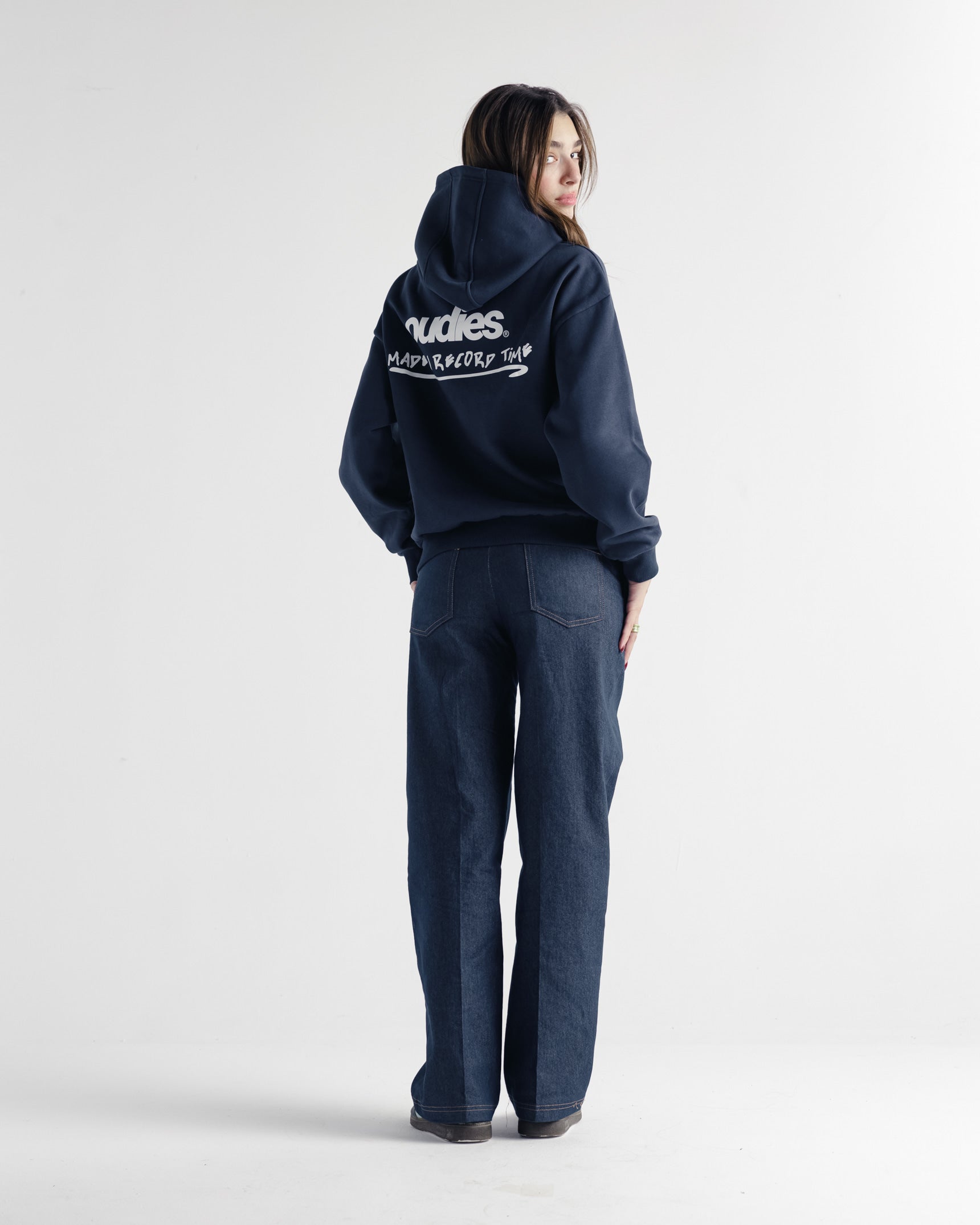 Record Time Hoodie Navy