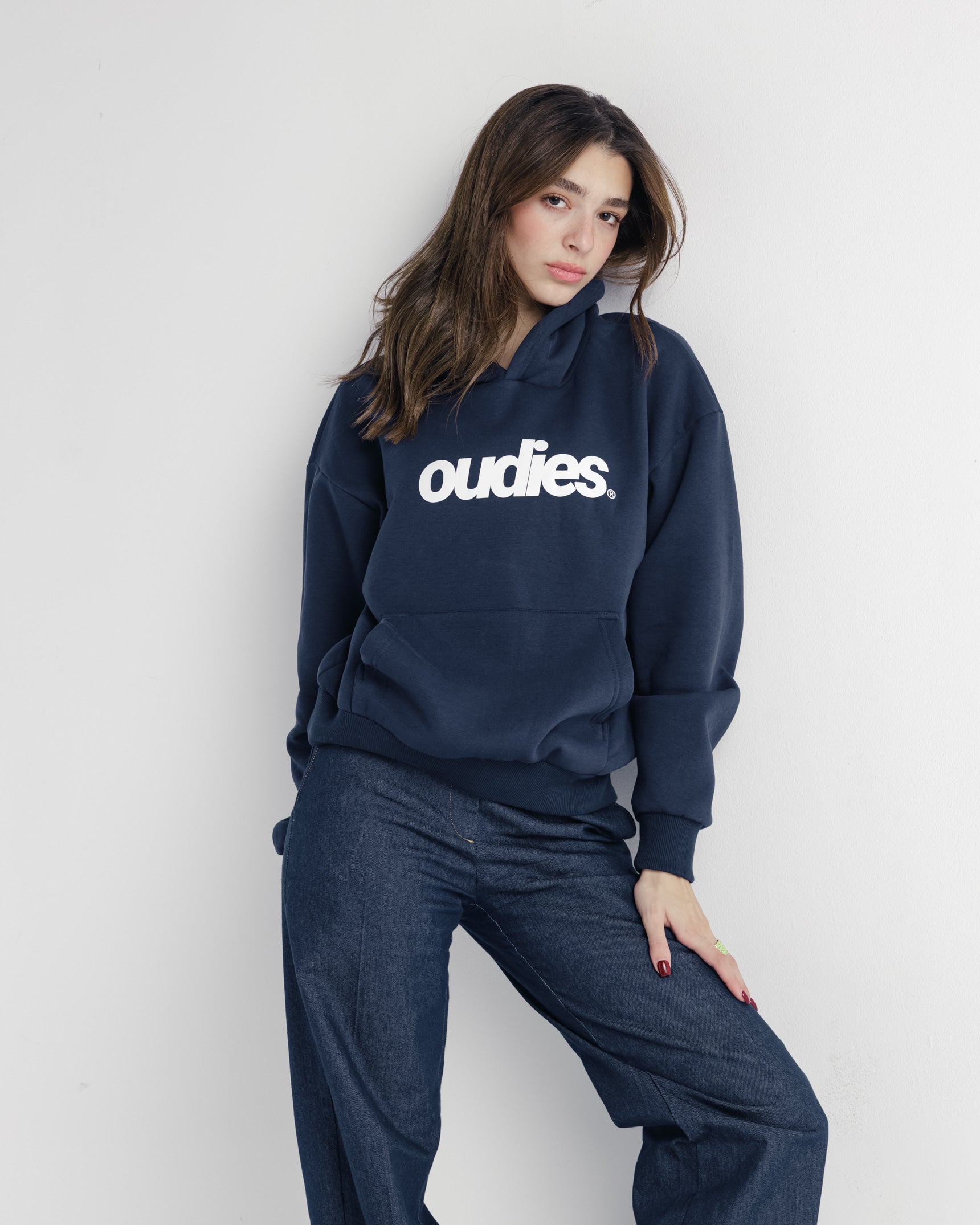 Record Time Hoodie Navy