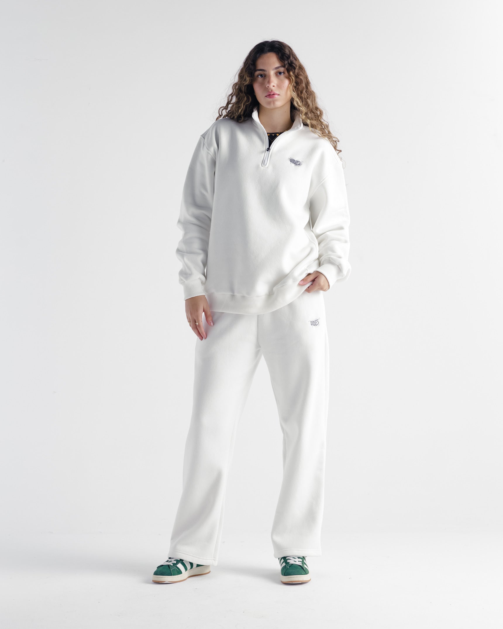 Chrome Hearts Wide Leg Sweatpants (Glacier White)