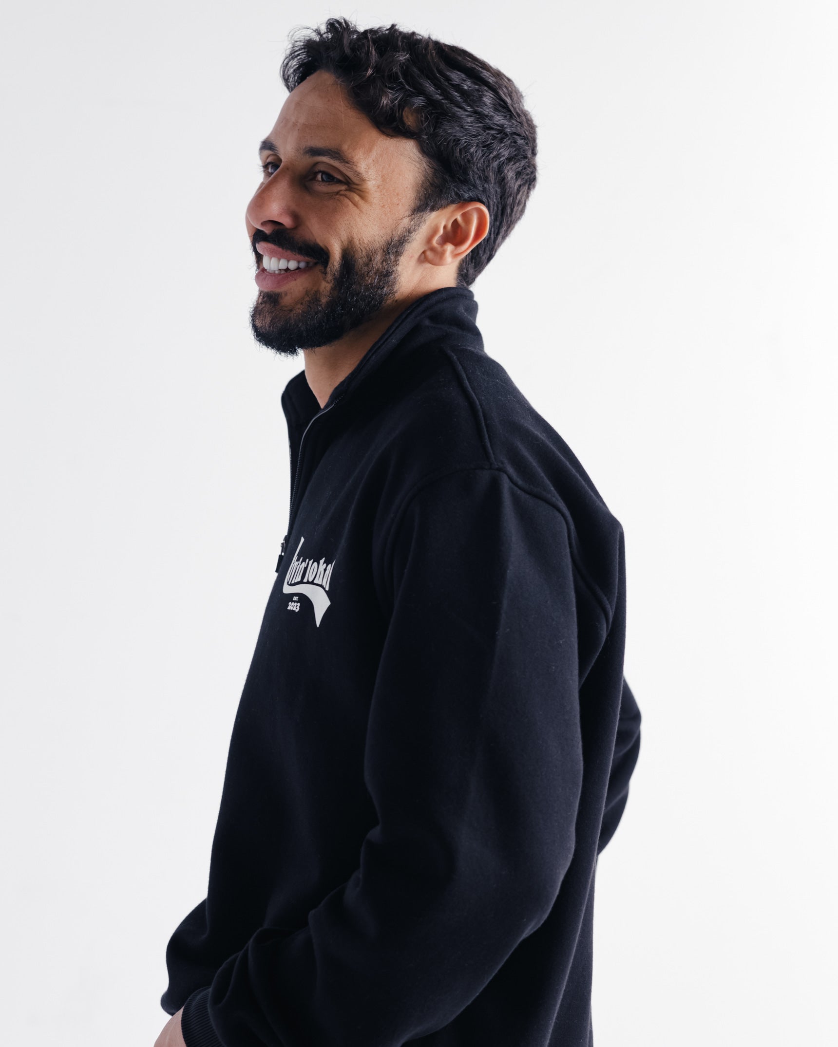 Quarter Zip Livin' Lokal (Black)