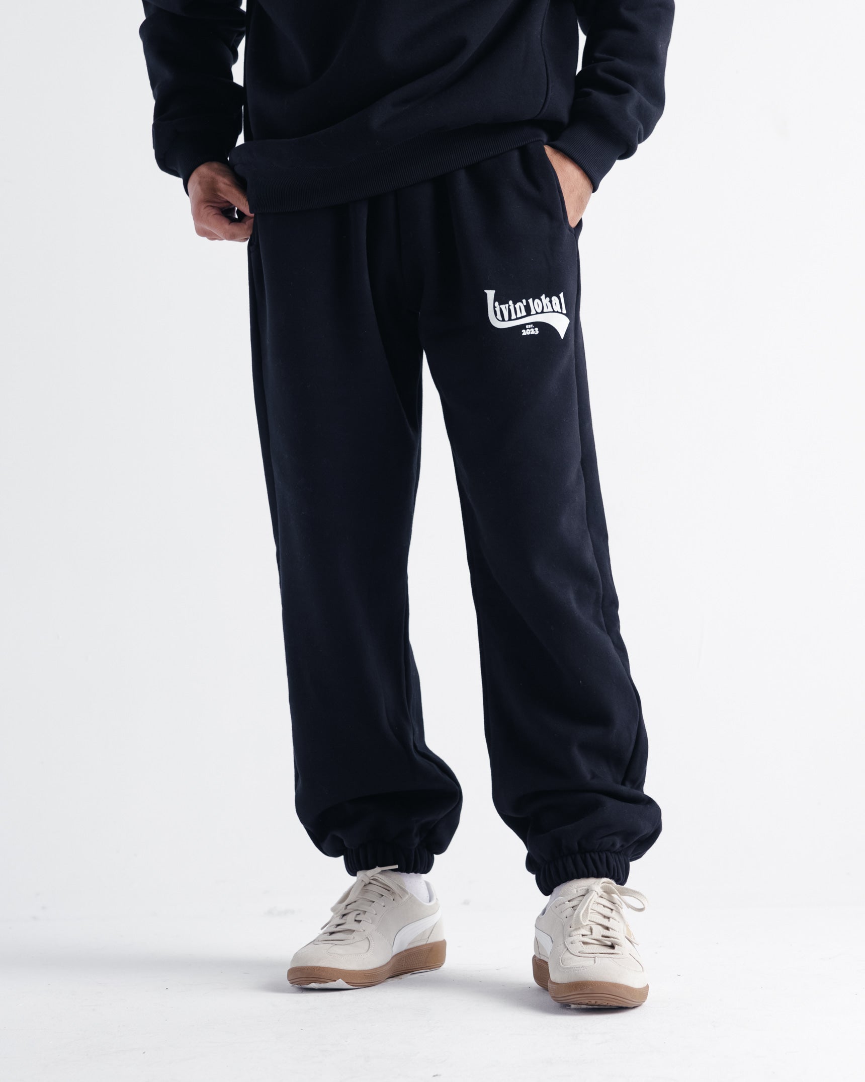 Cuffed Sweatpants Livin' Lokal Black
