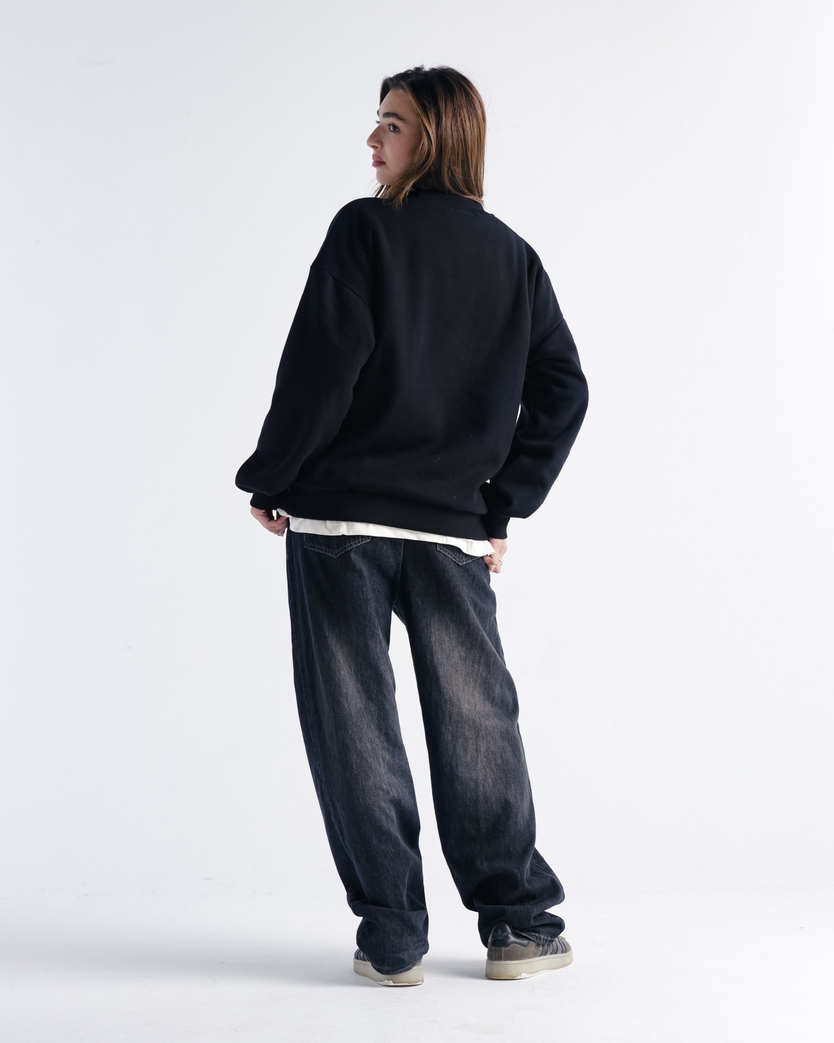 Oudies Collective Black Crewneck