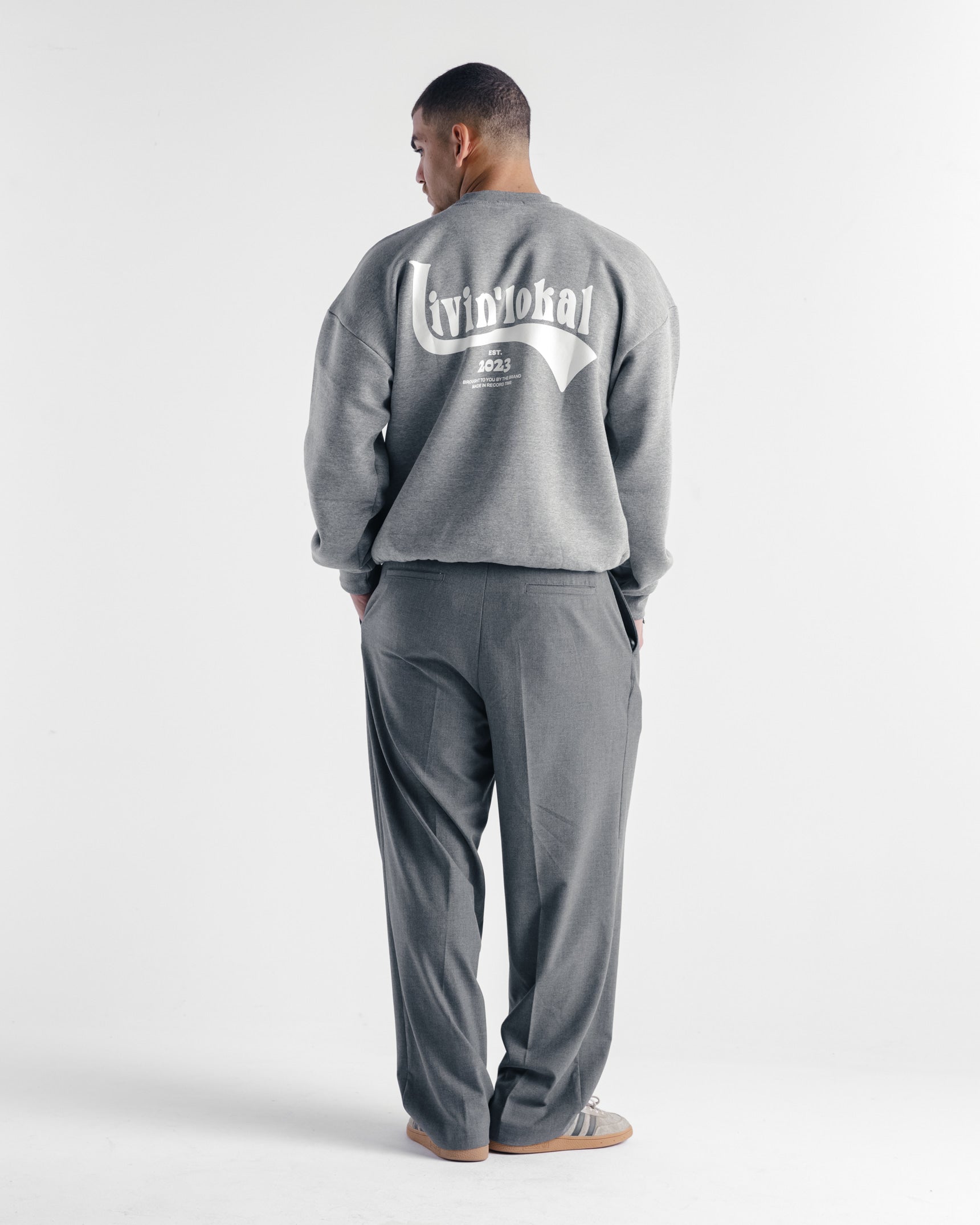 Livin' Lokal Crewneck Heather Grey