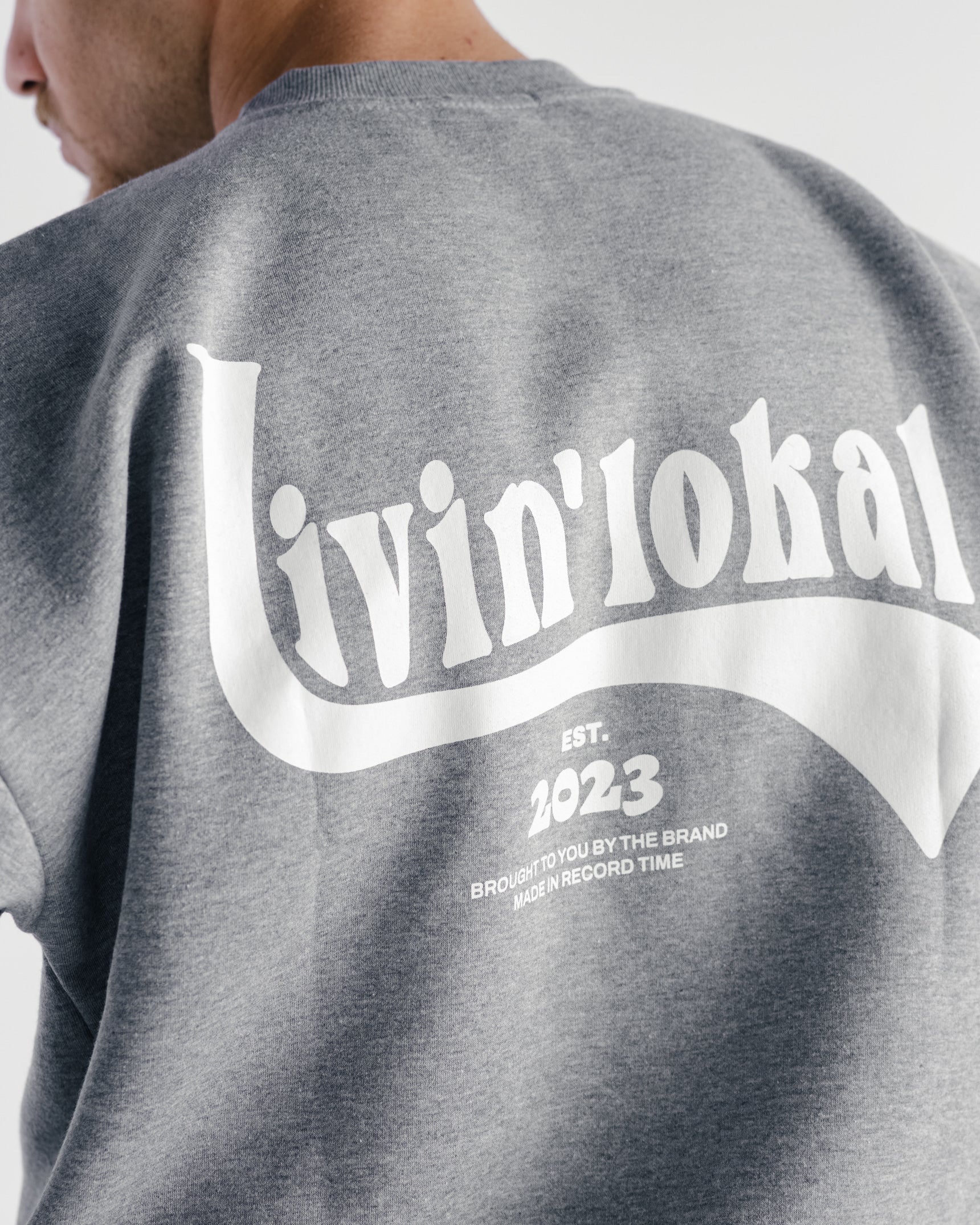 Livin' Lokal Crewneck Heather Grey