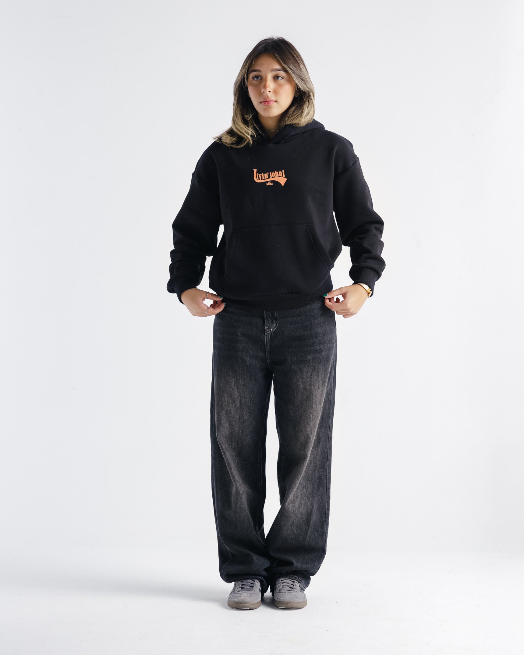 Livin' Lokal Hoodie (Electric Tangerine)