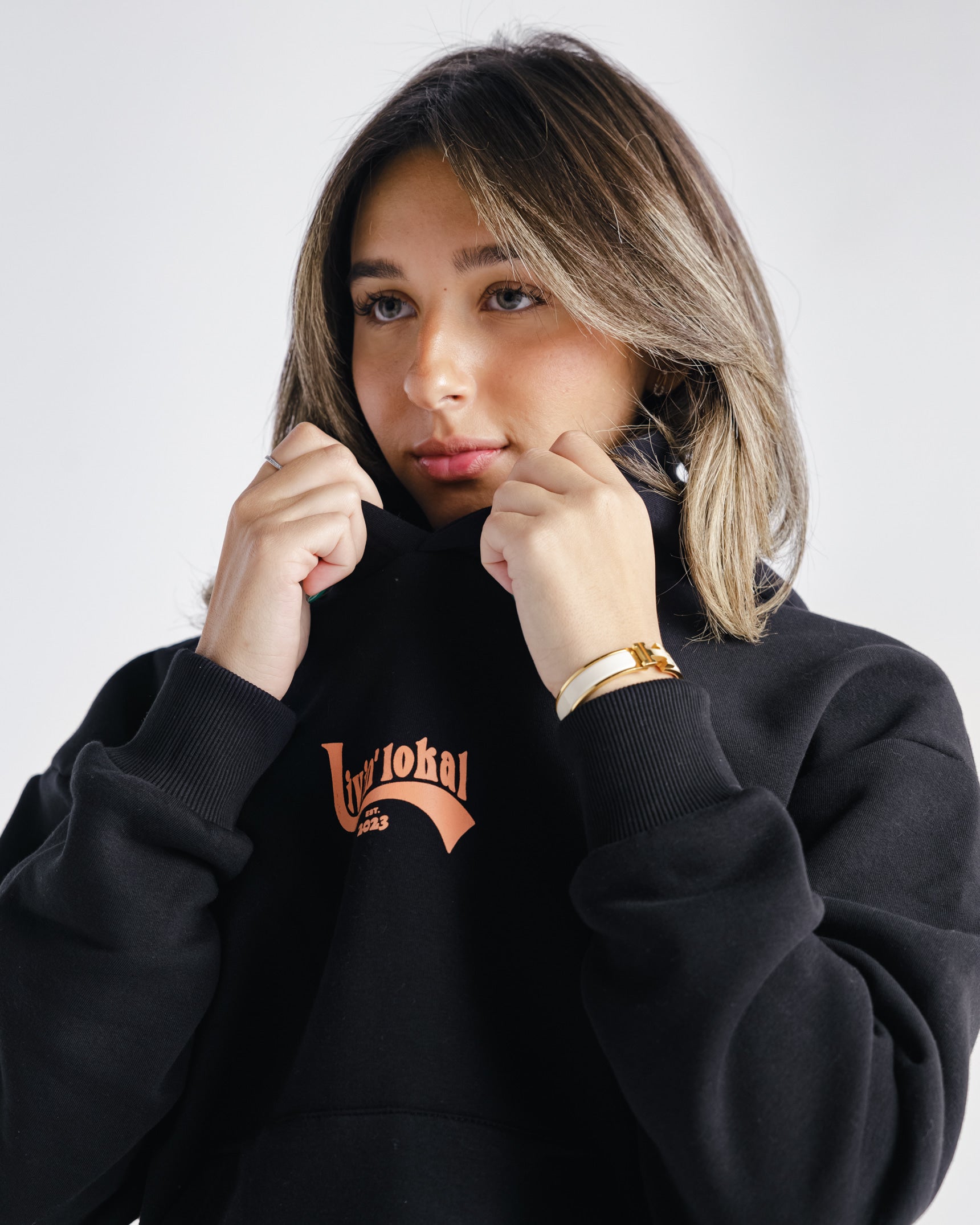 Livin' Lokal Hoodie (Electric Tangerine)