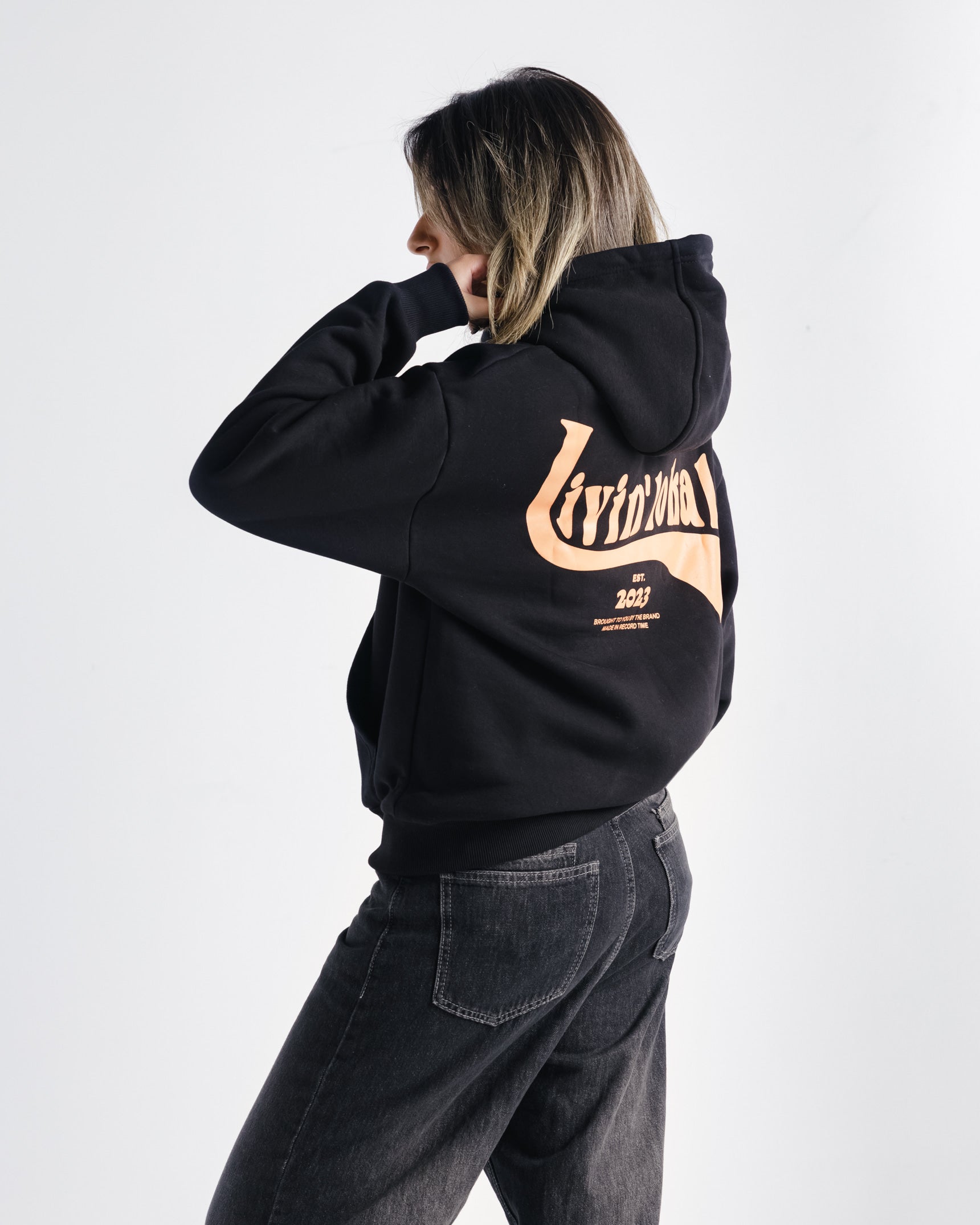 Livin' Lokal Hoodie (Electric Tangerine)