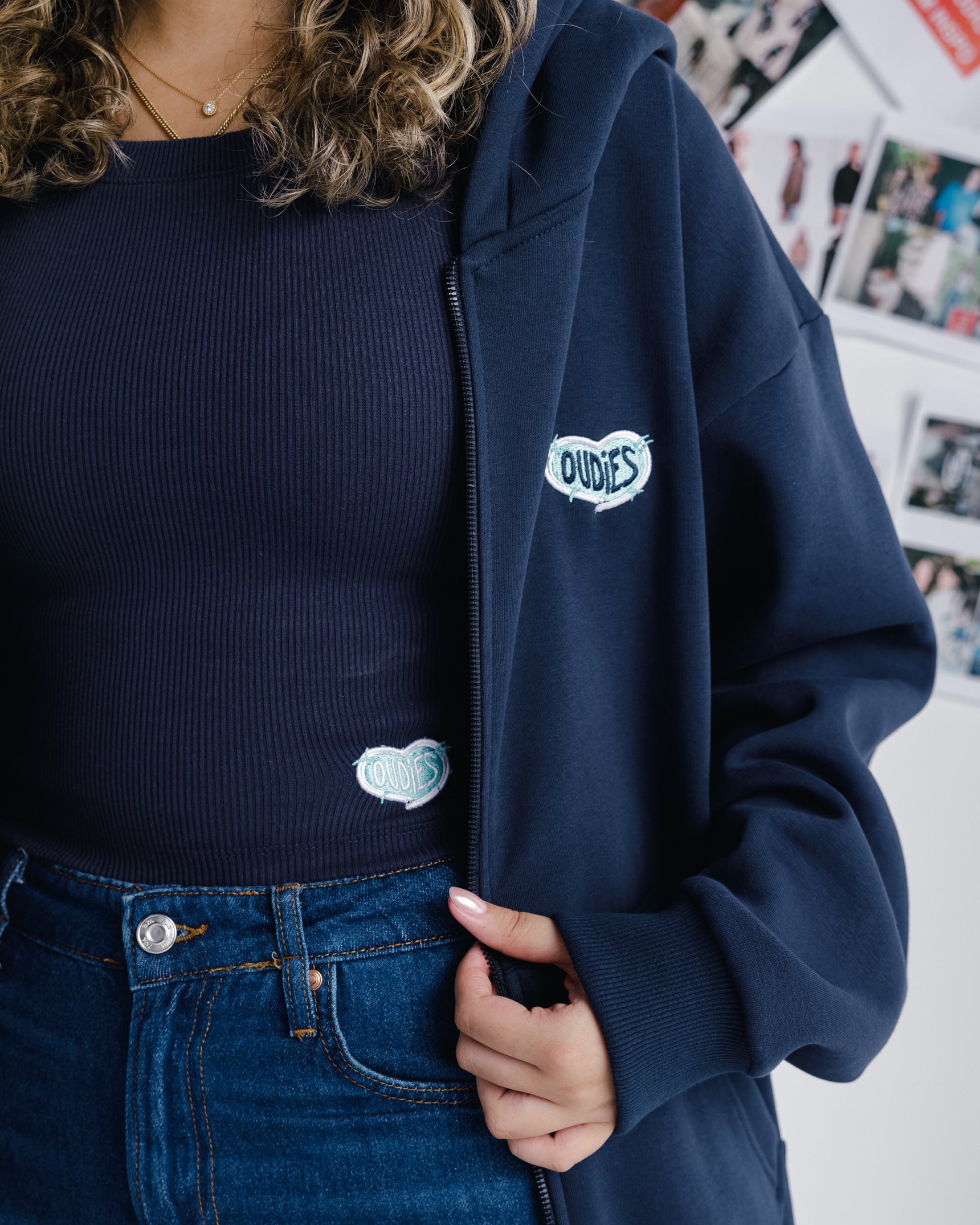 Full Zip Hoodie (Navy)
