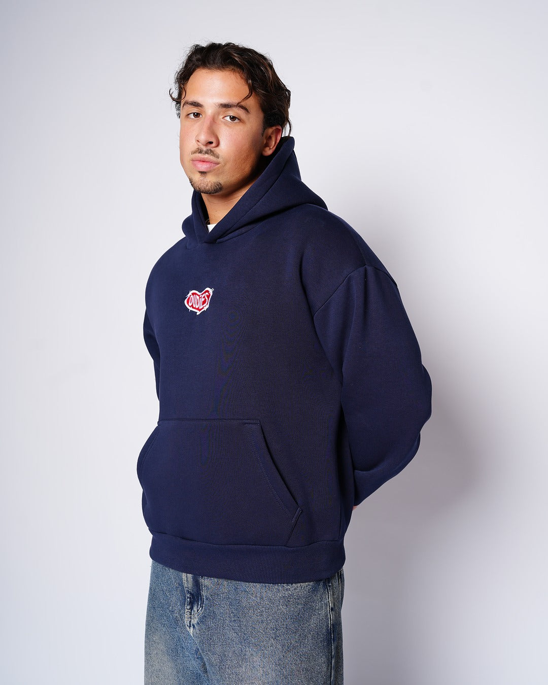 Chrome Hearts Embroidered Hoodie (Navy)