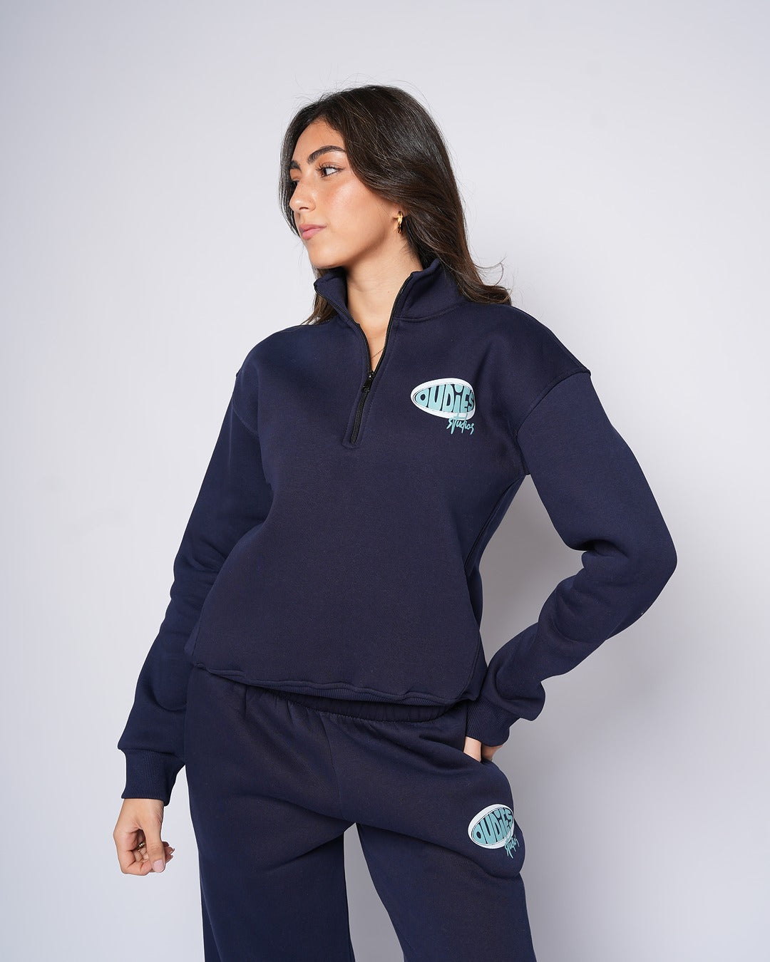 Oudies Studios Quarter-Zip (Navy)