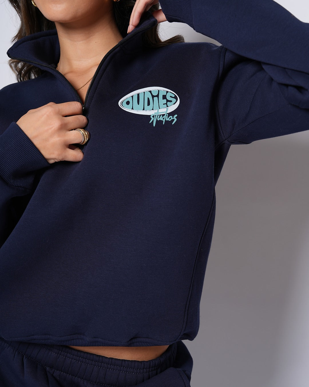 Oudies Studios Quarter-Zip (Navy)