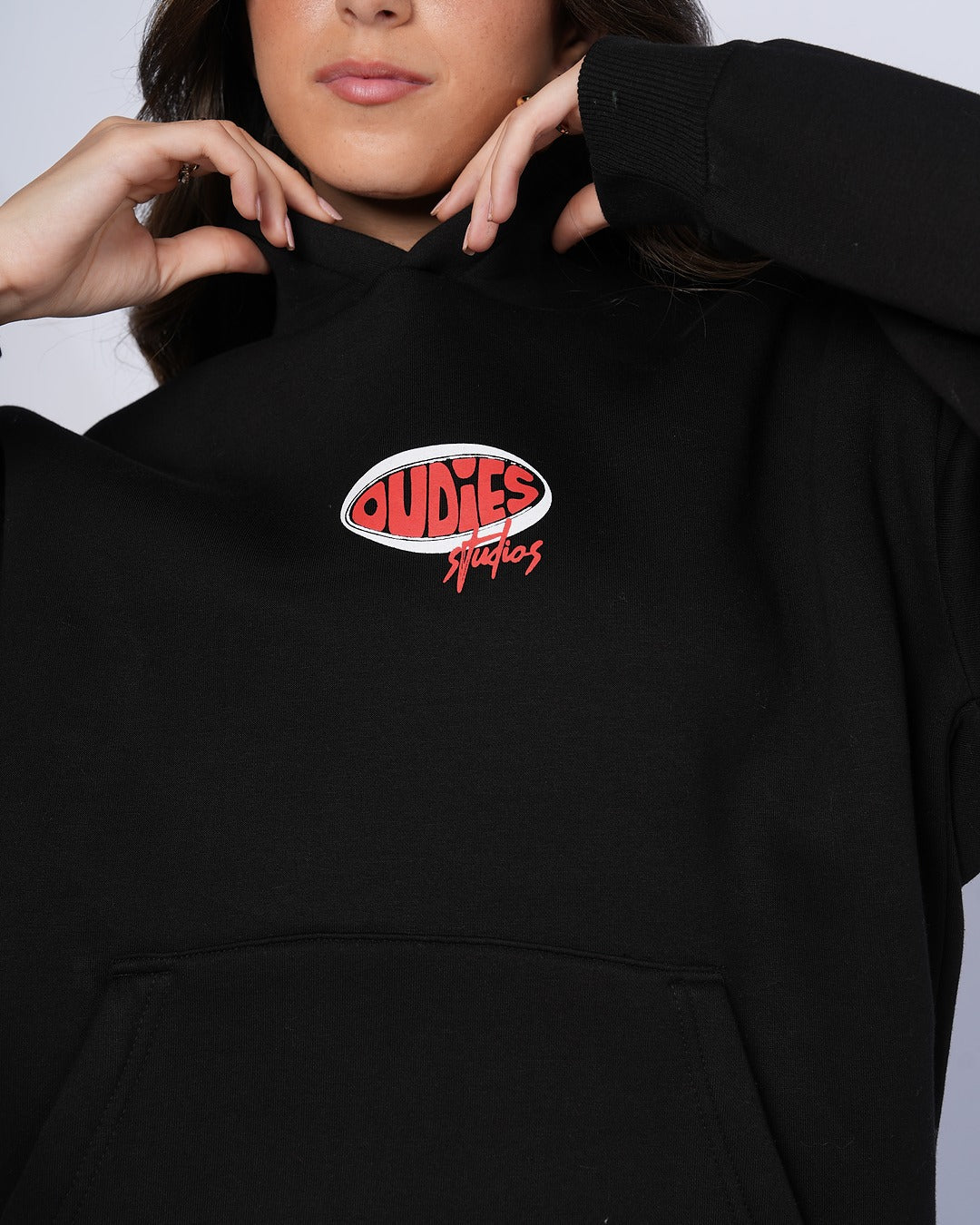 Oudies Studios Hoodie (Black/Red)