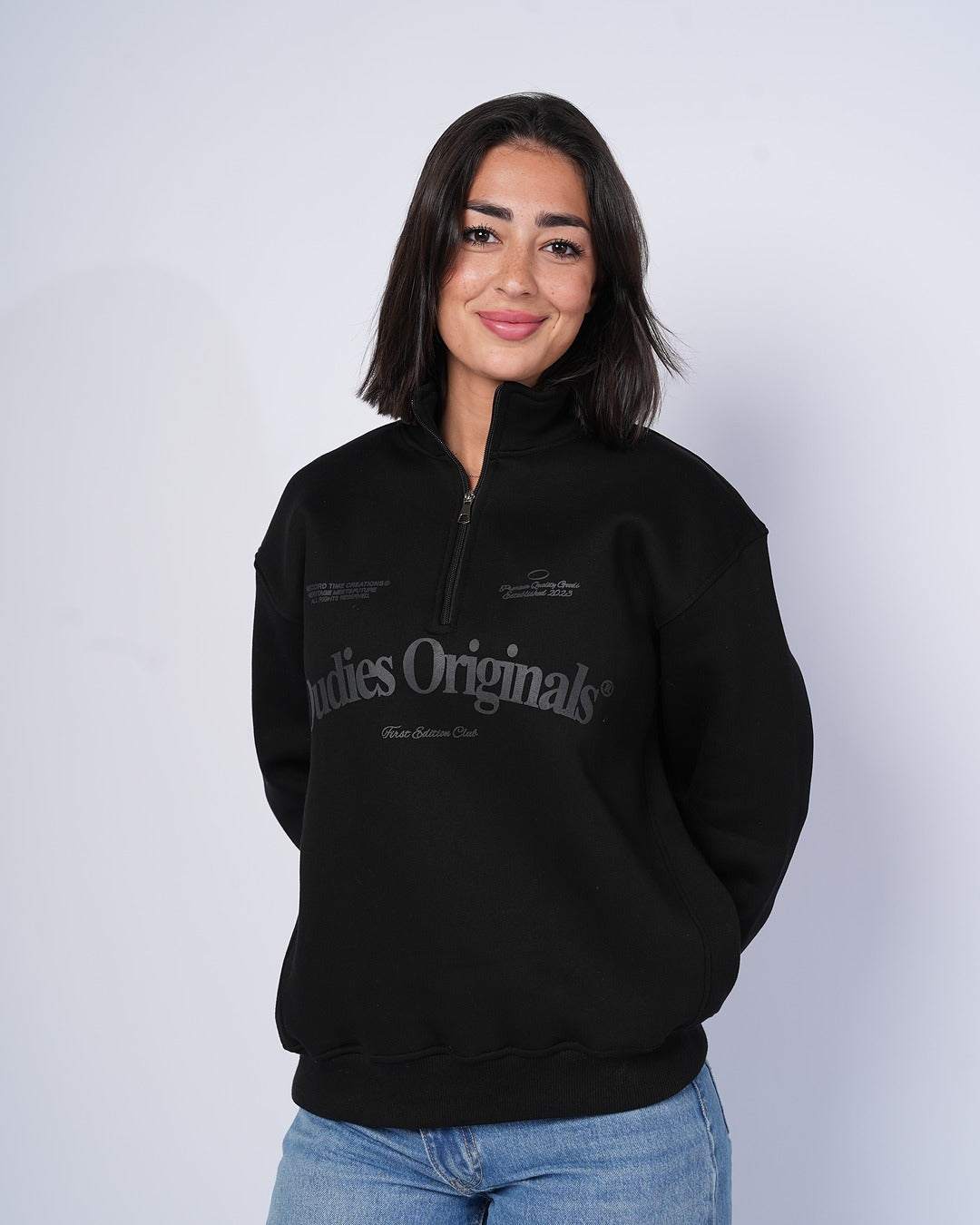 Oudies Originals Quarter-Zip (Black)