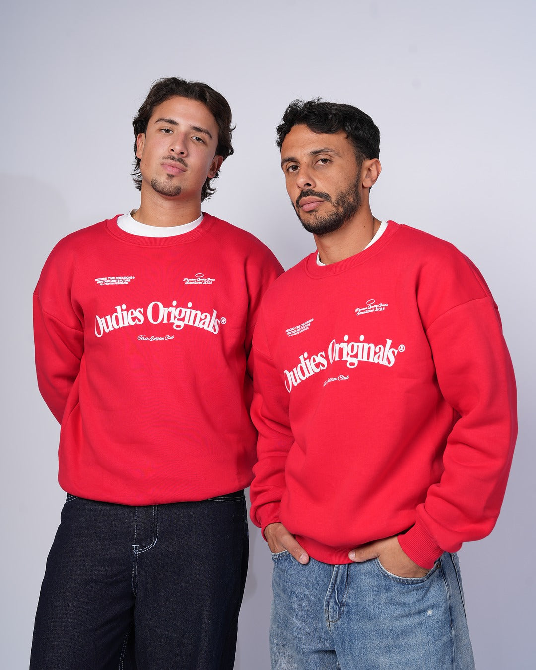 Oudies Originals Crewneck (Red/White)