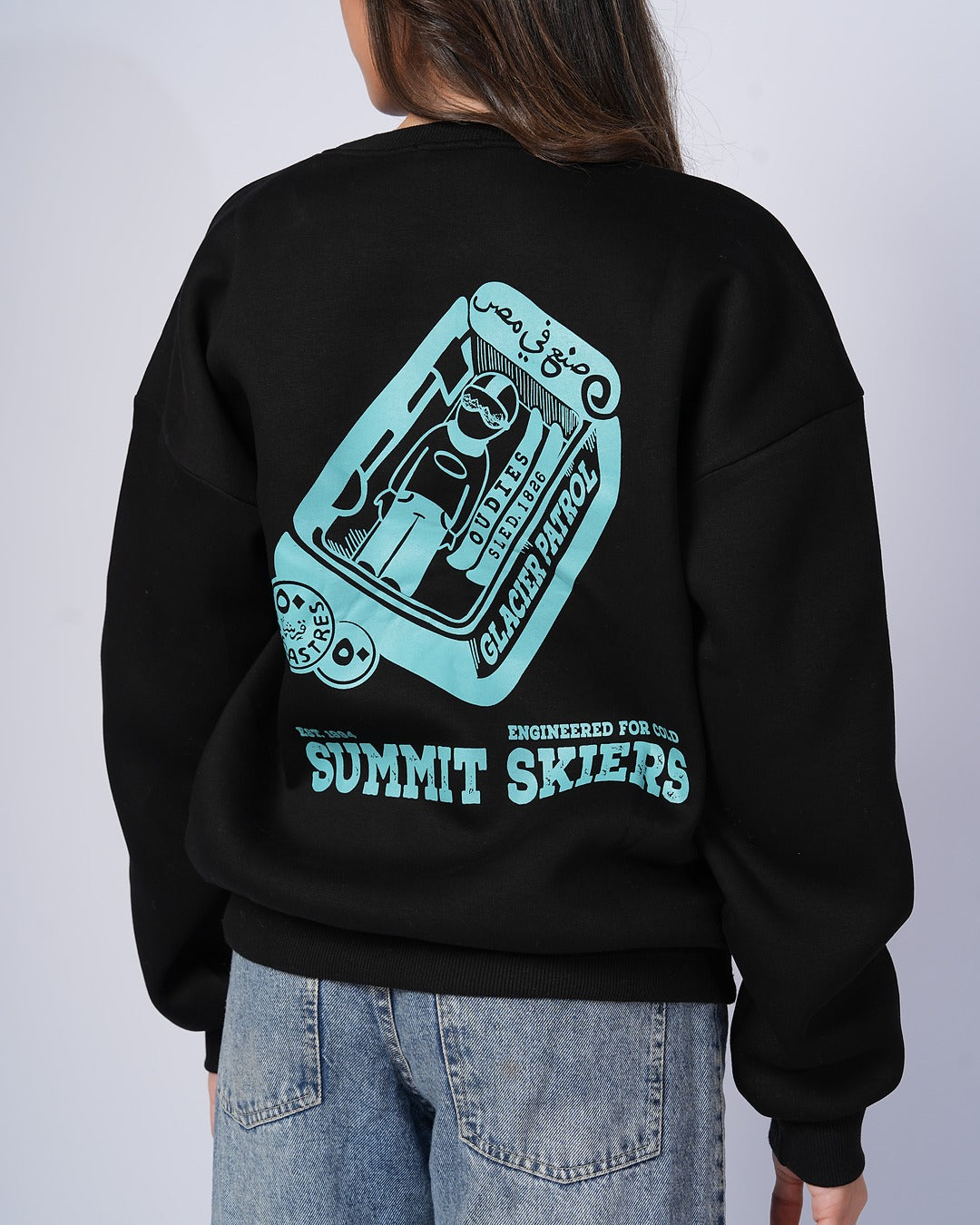 Summit Skiers Crewneck (Black/Blue)