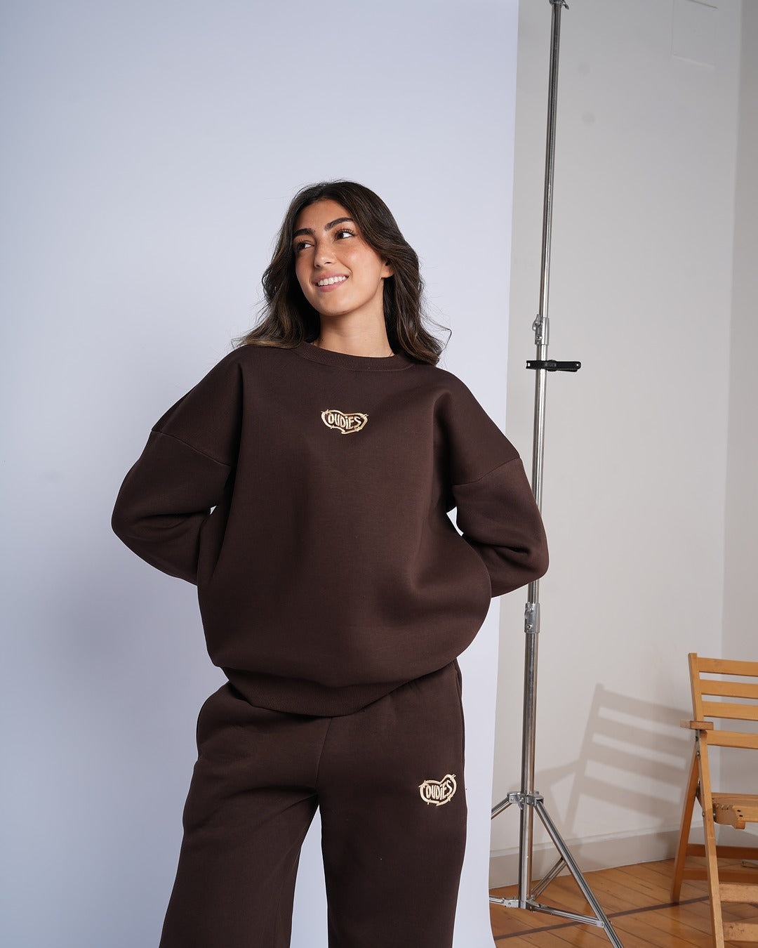 Chrome Hearts Embroidered Crewneck (Brown)