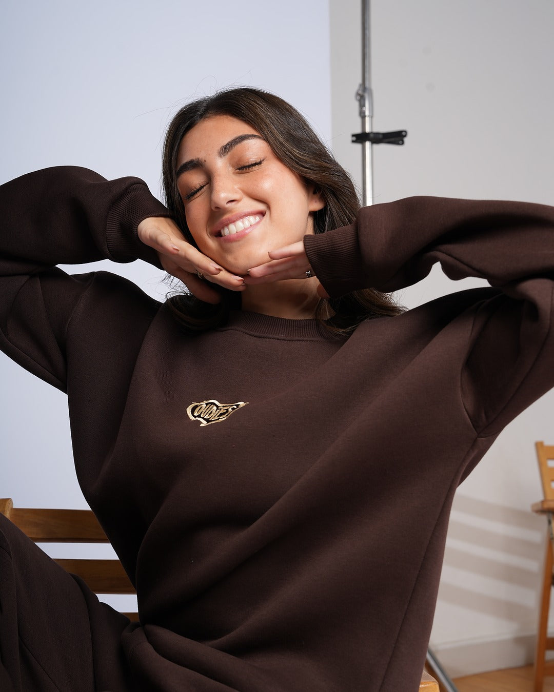 Chrome Hearts Embroidered Crewneck (Brown)