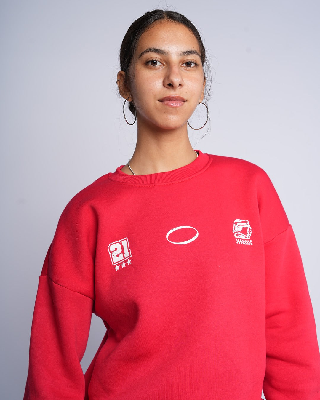 Lucky Chain Crewneck (Red/Gold)