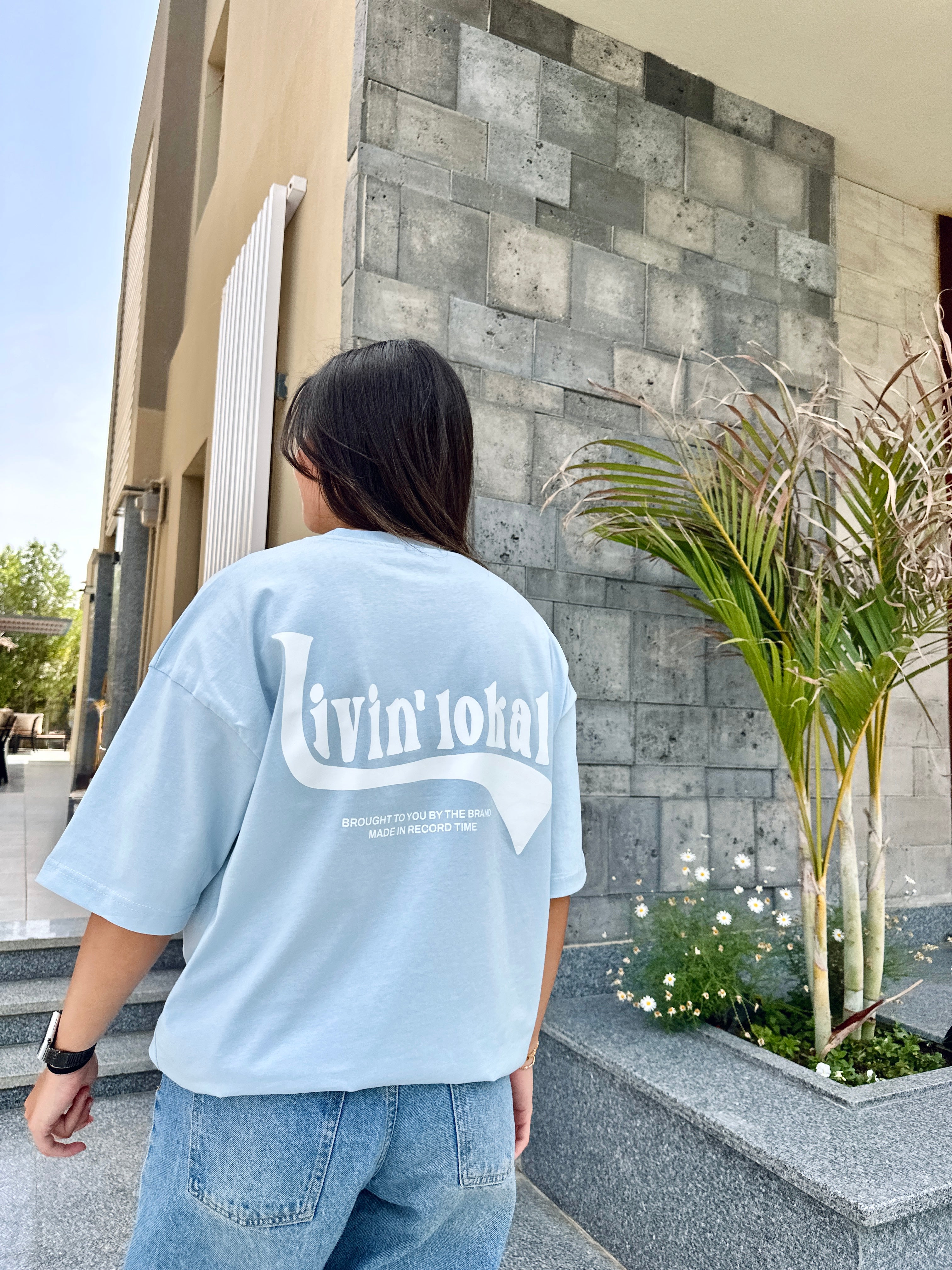 LIVIN' LOKAL TEE (BABY BLUE)
