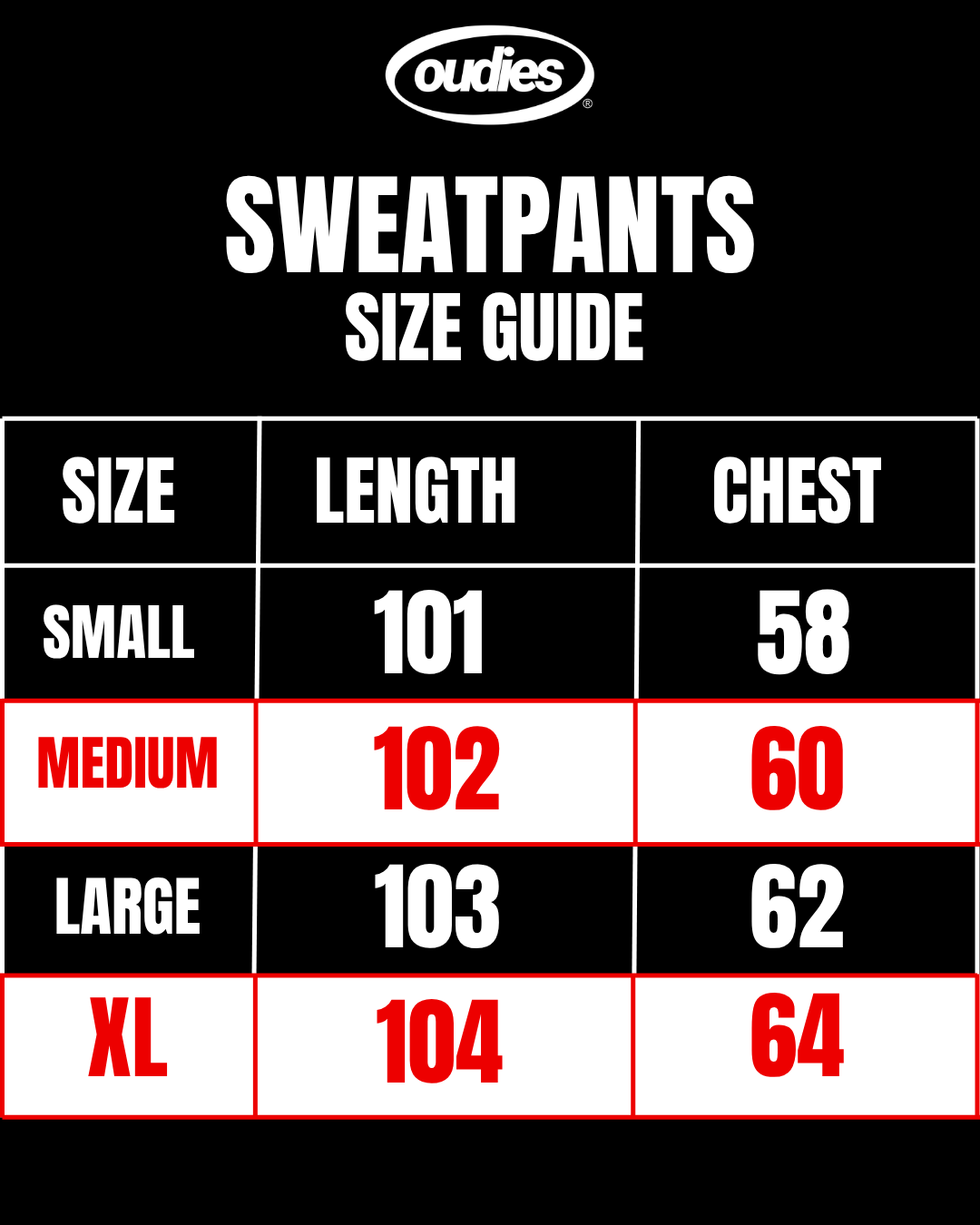 Oudies Studios Sweatpants (Black/Red)