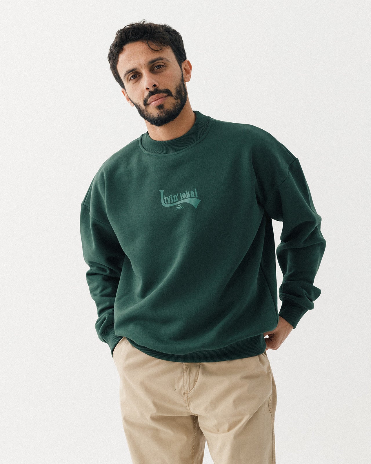 Livin' Lokal Crewneck (Super Green)