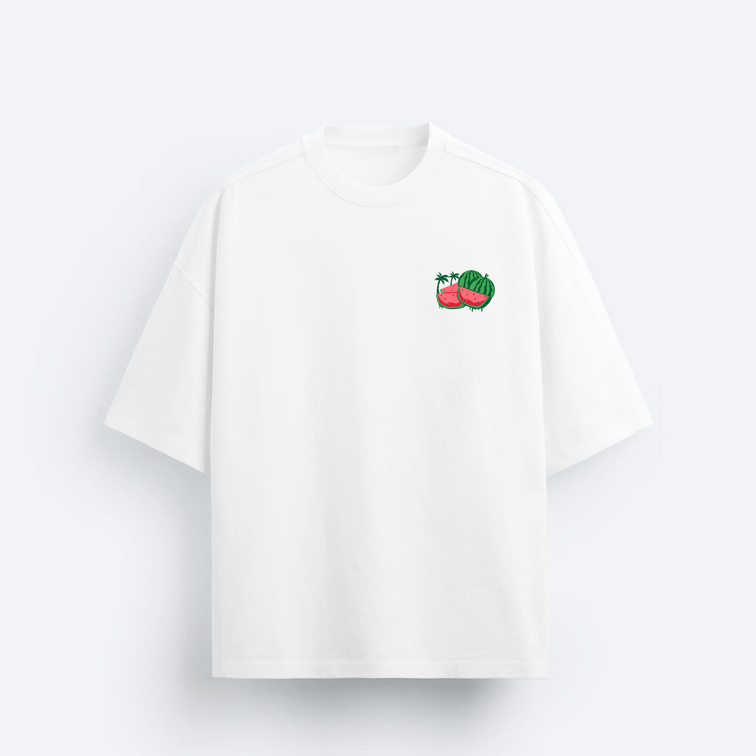 Farmers Market Watermelon Tee White (BOXY FIT)