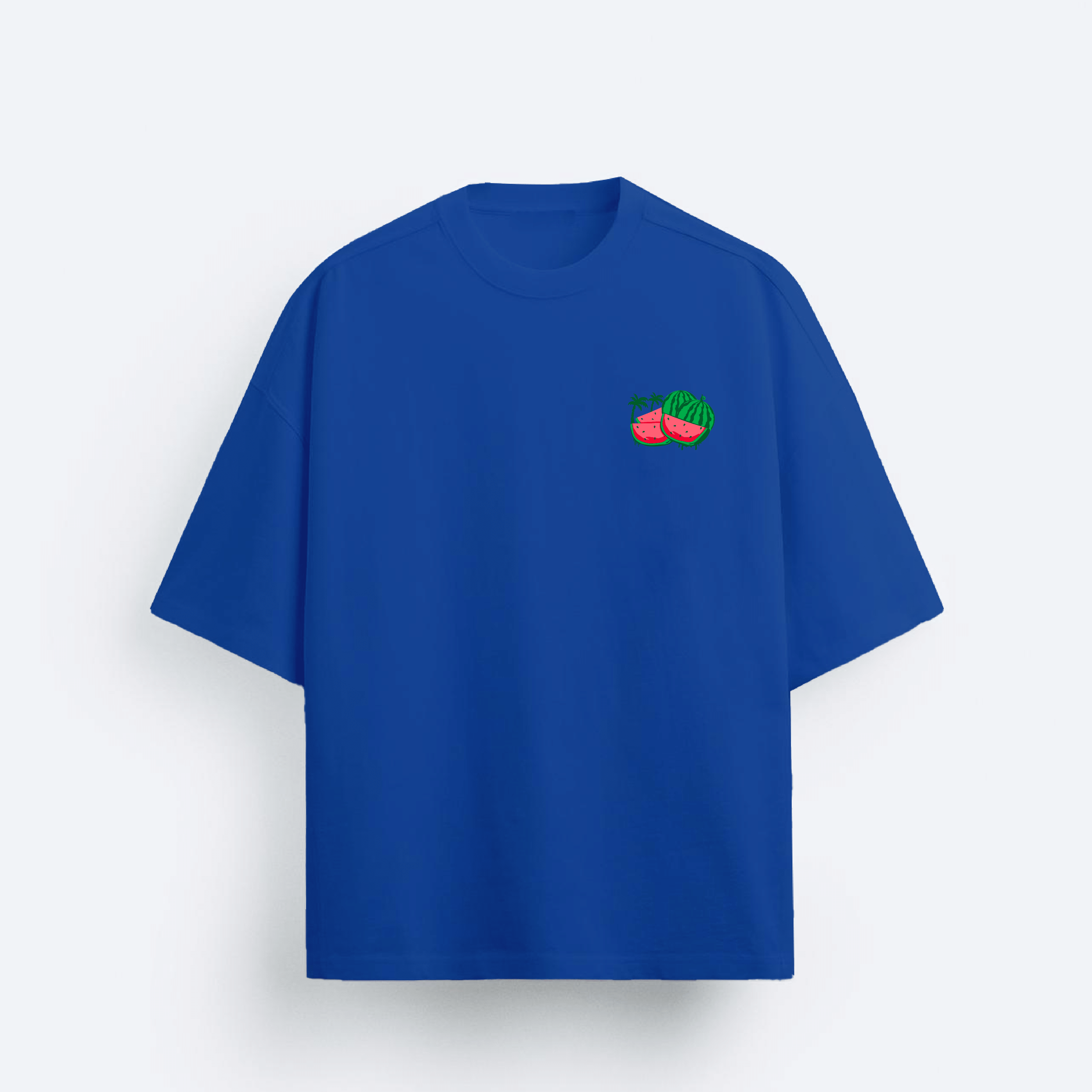 Farmers Market Watermelon Tee Blue (BOXY FIT)