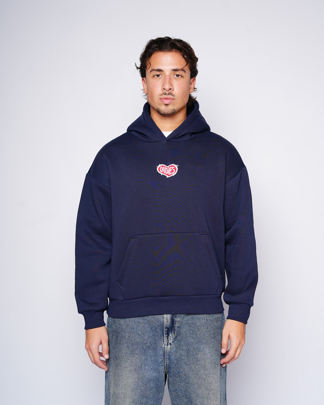 Chrome Hearts Embroidered Hoodie (Navy)