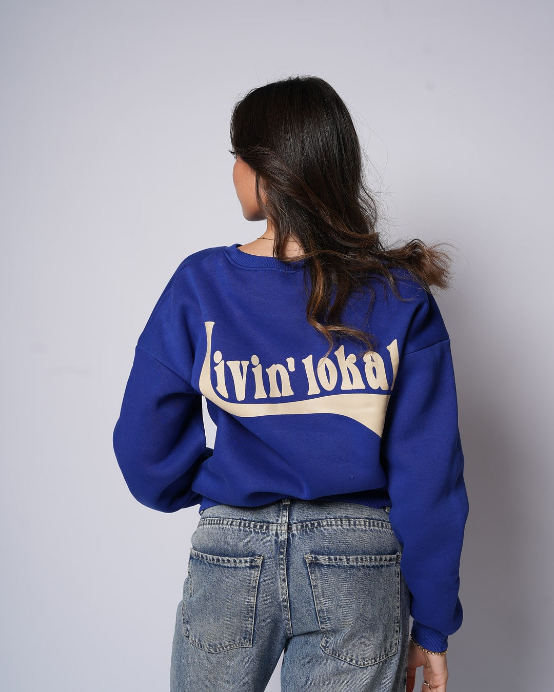 Livin' Lokal Crewneck (Blue/Gold)