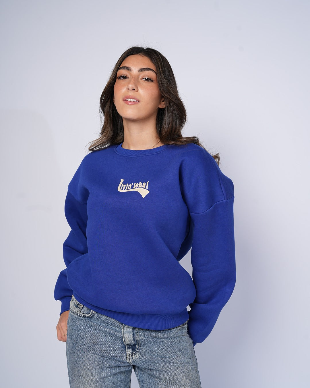 Livin' Lokal Crewneck (Blue/Gold)