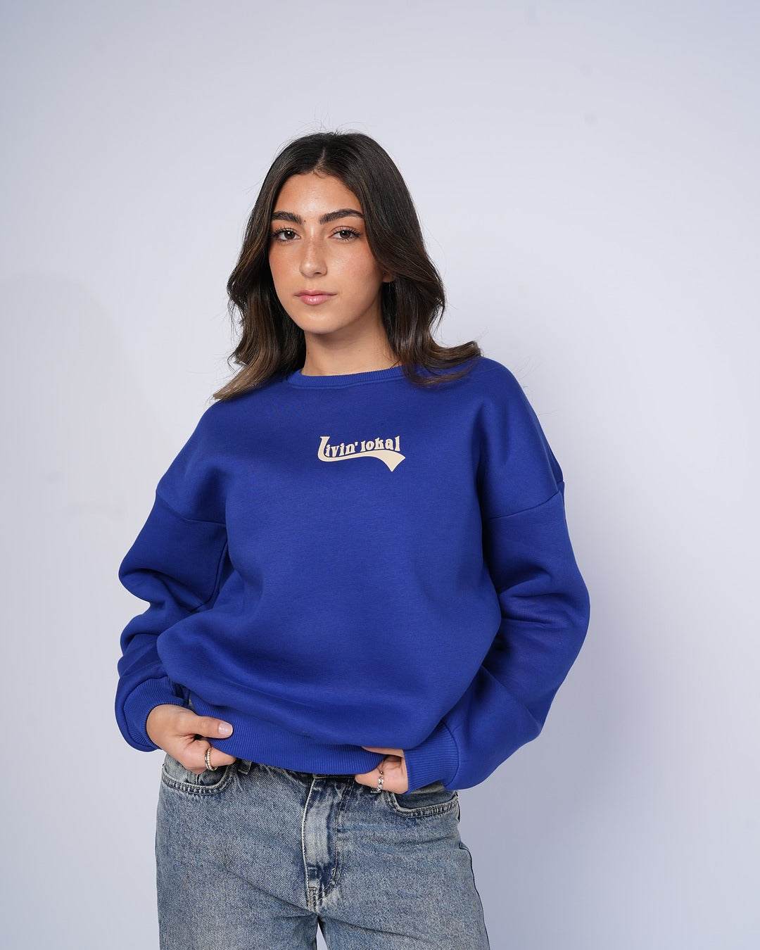Livin' Lokal Crewneck (Blue/Gold)