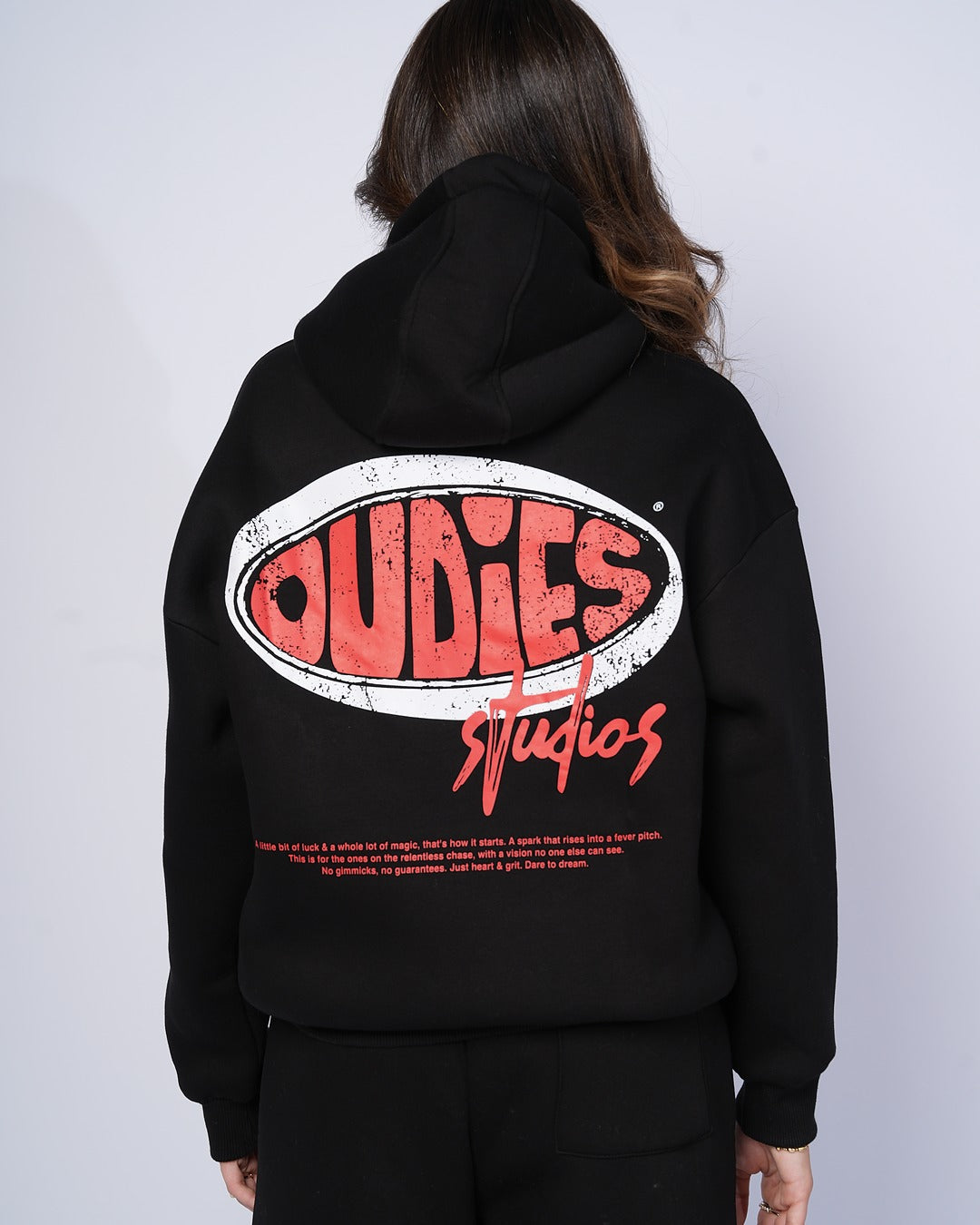 Oudies Studios Hoodie (Black/Red)