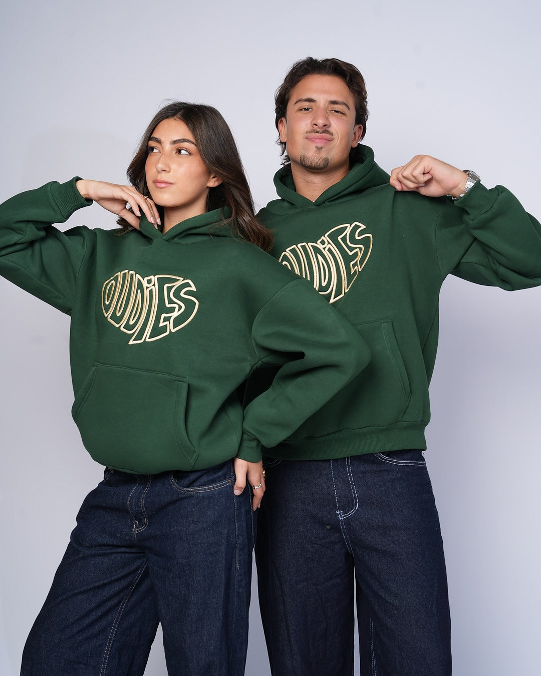 Signature Oudies Hoodie (Green/Gold)