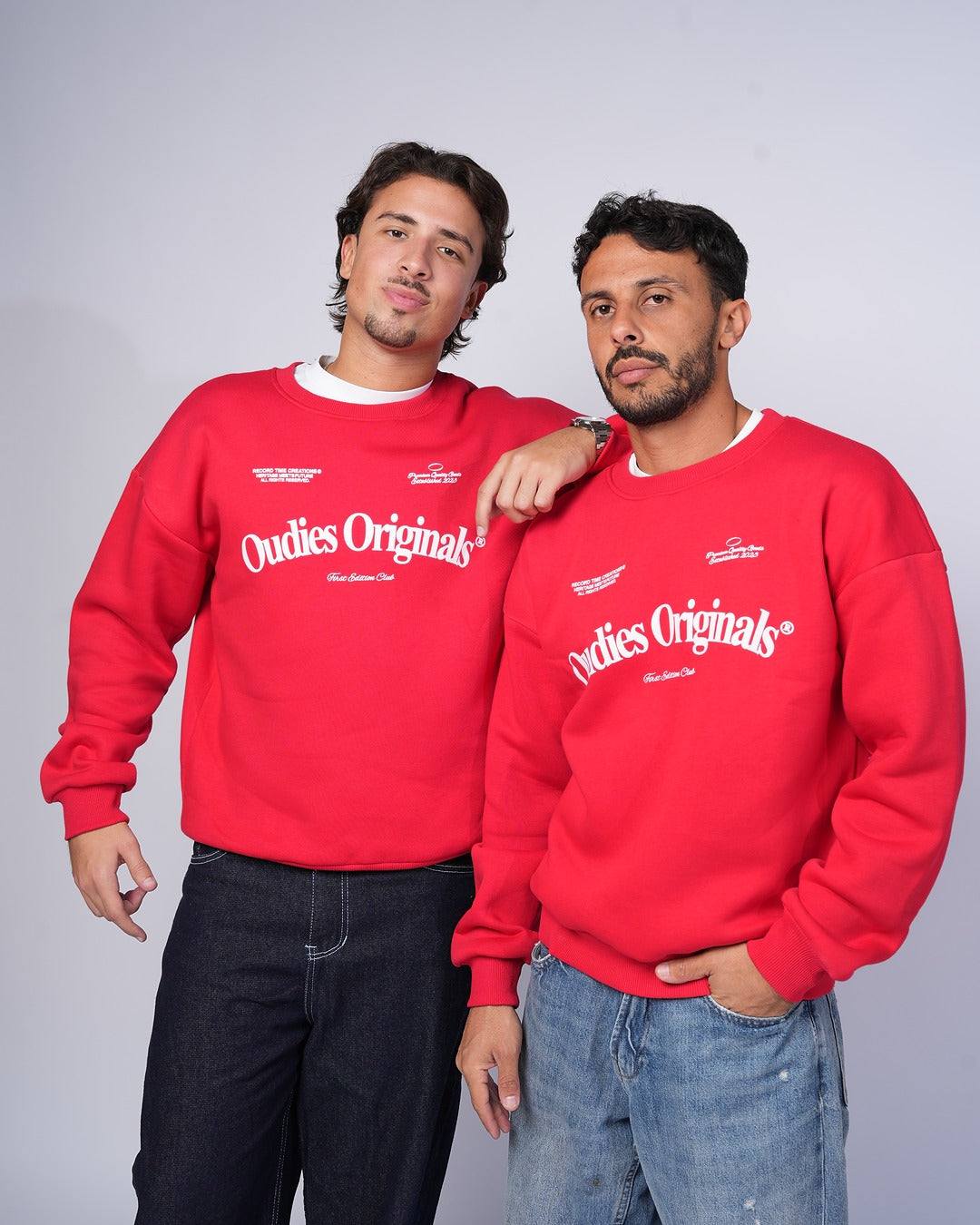 Oudies Originals Crewneck (Red/White)