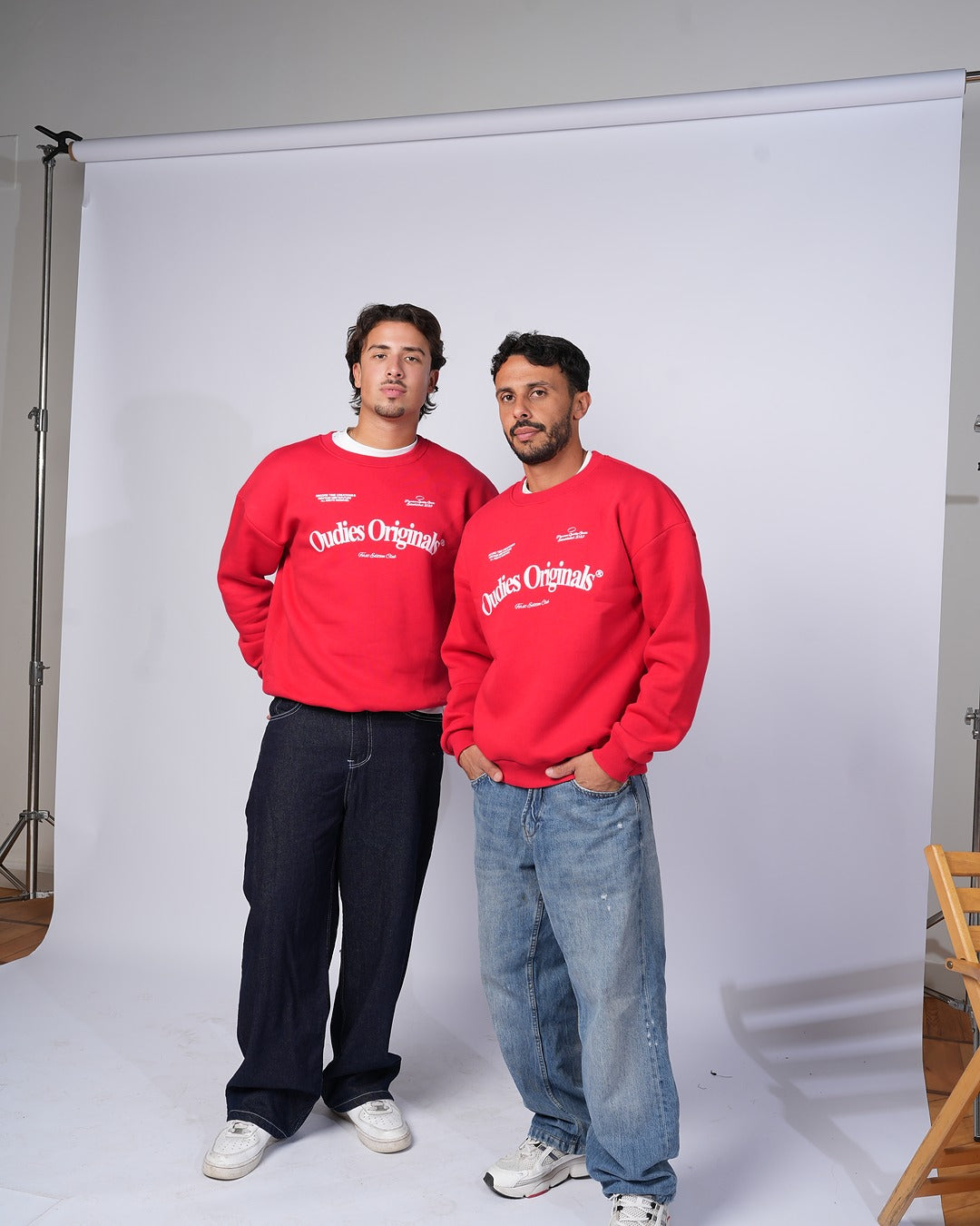 Oudies Originals Crewneck (Red/White)