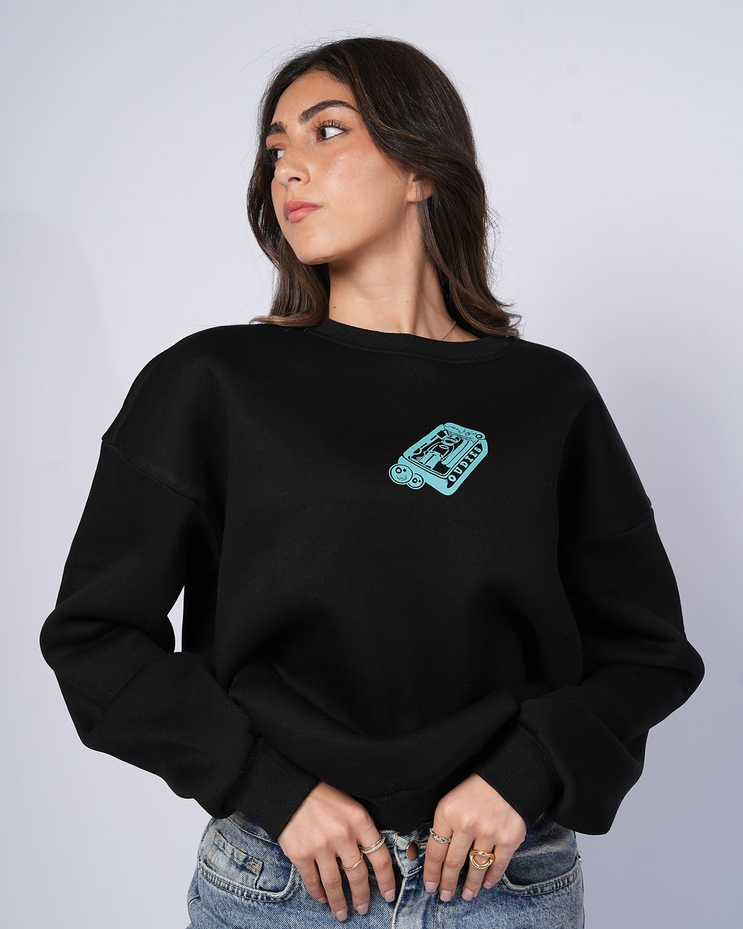 Summit Skiers Crewneck (Black/Blue)