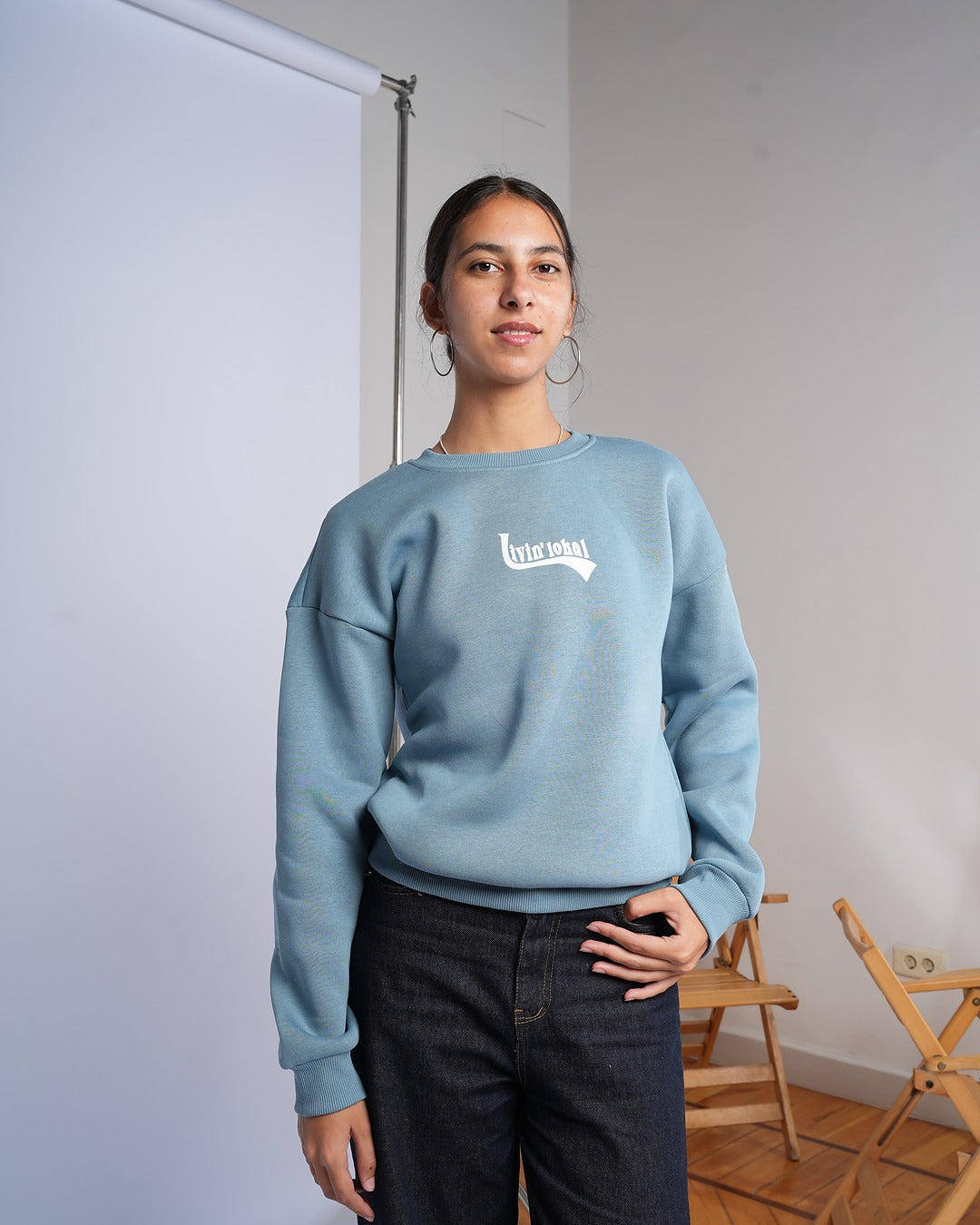 Livin' Lokal Crewneck (Sky Blue)