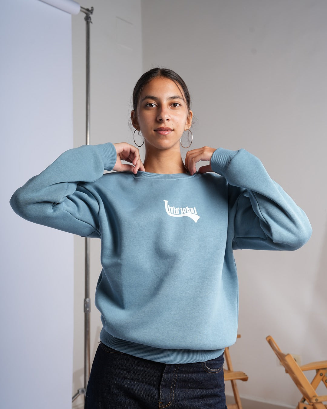 Livin' Lokal Crewneck (Sky Blue)