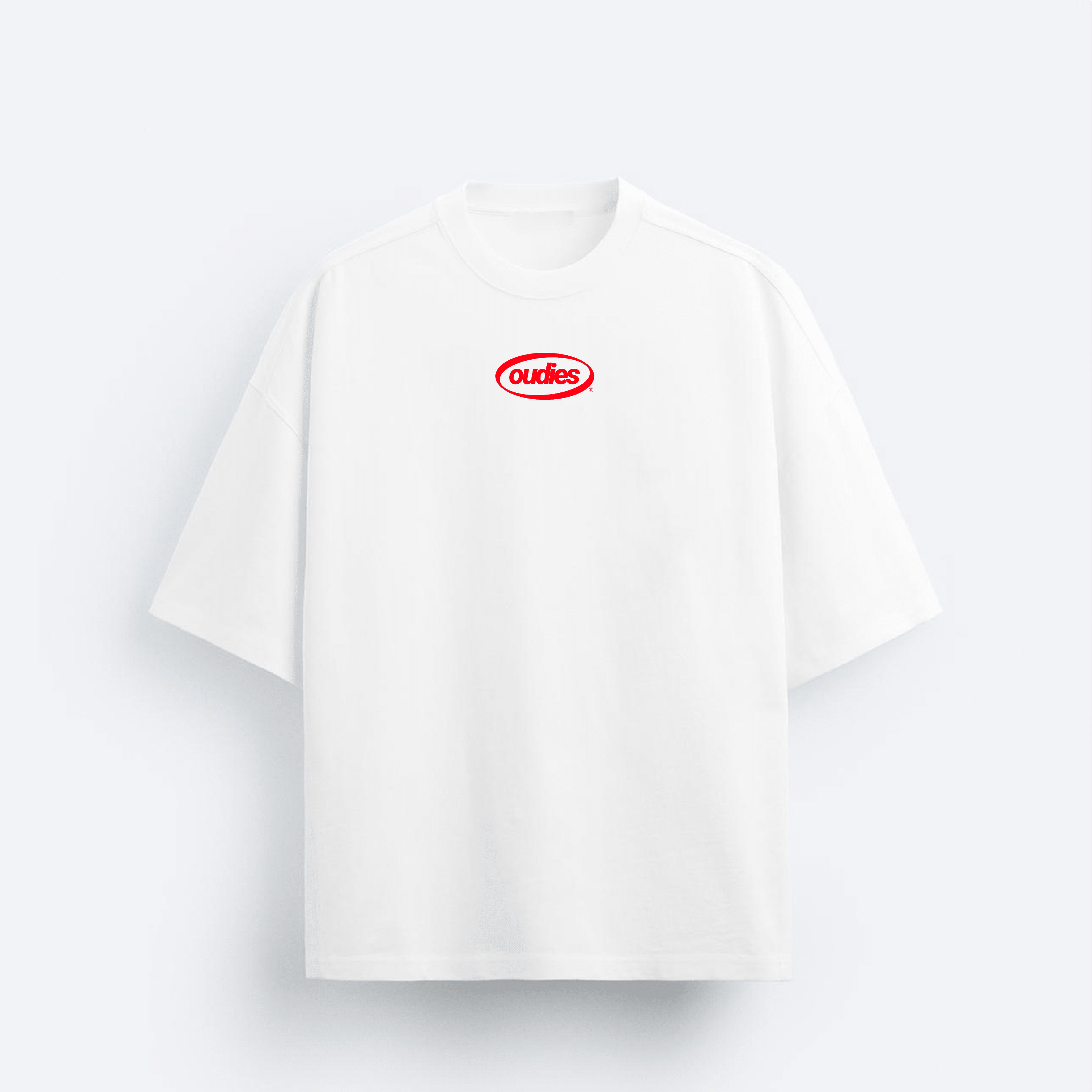 OUDIES MOVING CO TEE WHITE (BOXY FIT)