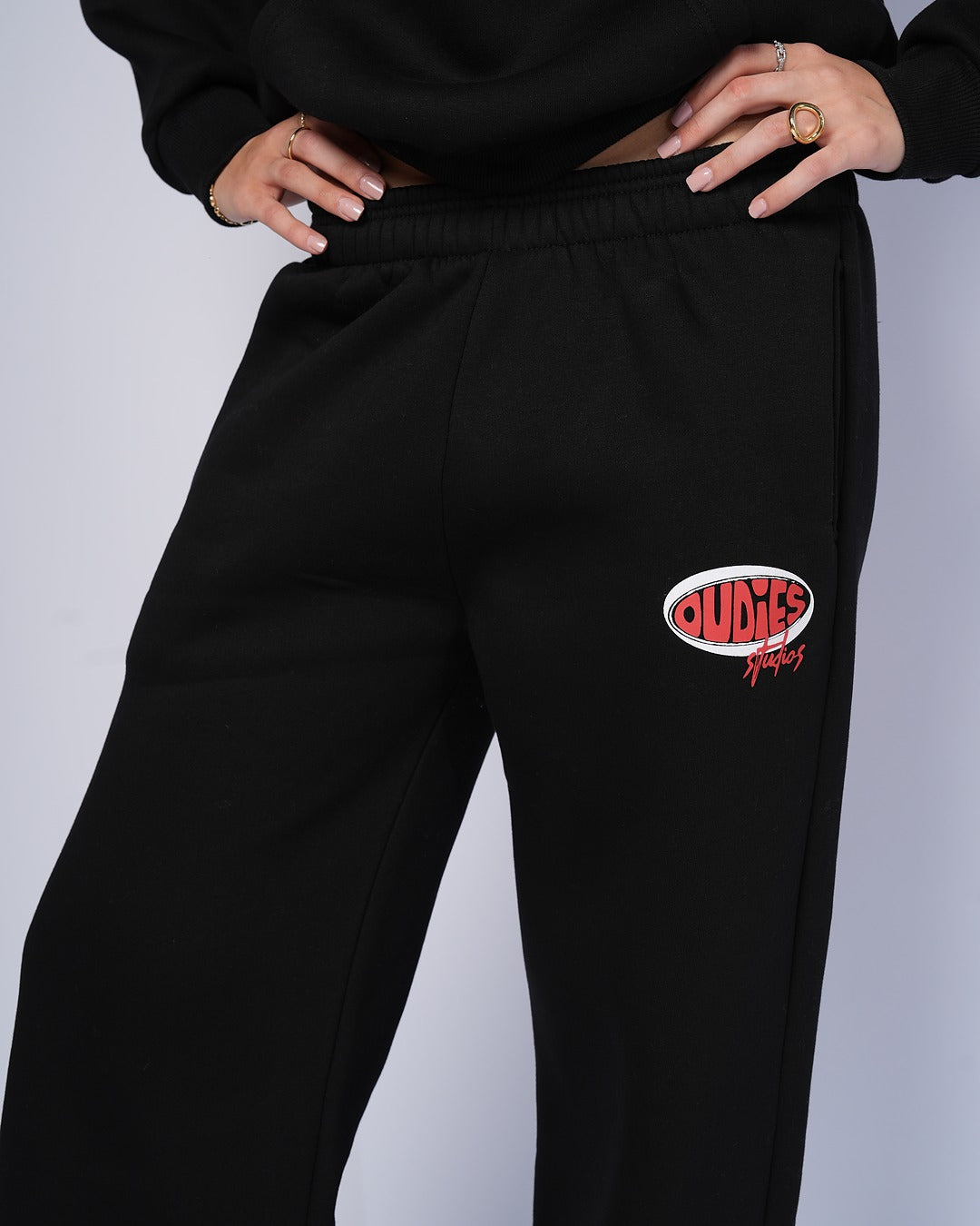 Oudies Studios Sweatpants (Black/Red)